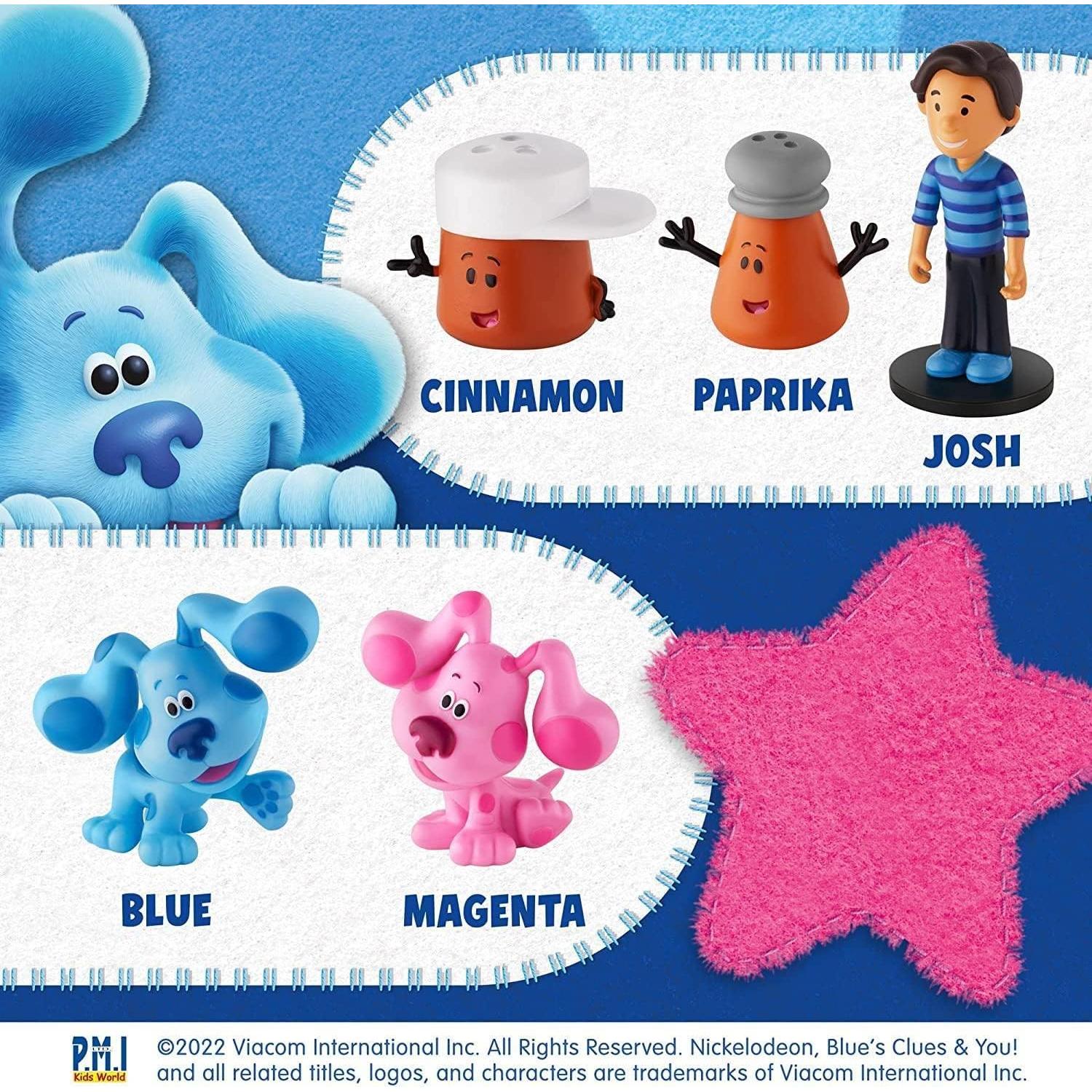 Toppers de Juguetes Blue's Clues P.M.I. | 5 Figuras Coleccionables