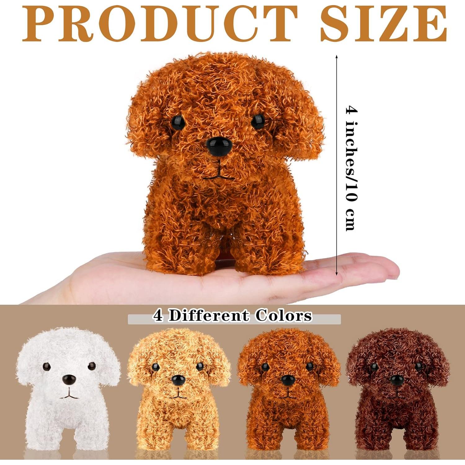 Mini Perros de Peluche 16 Piezas Elcoho 10 cm con Llavero