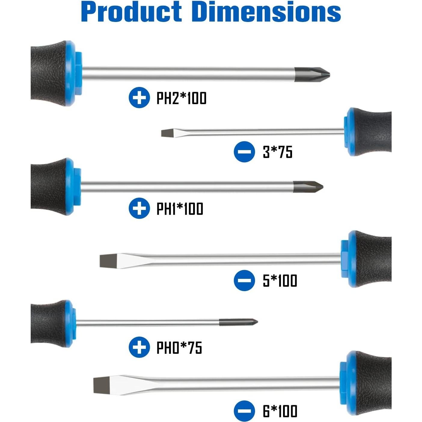 Juego de Destornilladores Magnéticos Rotation 6 Piezas