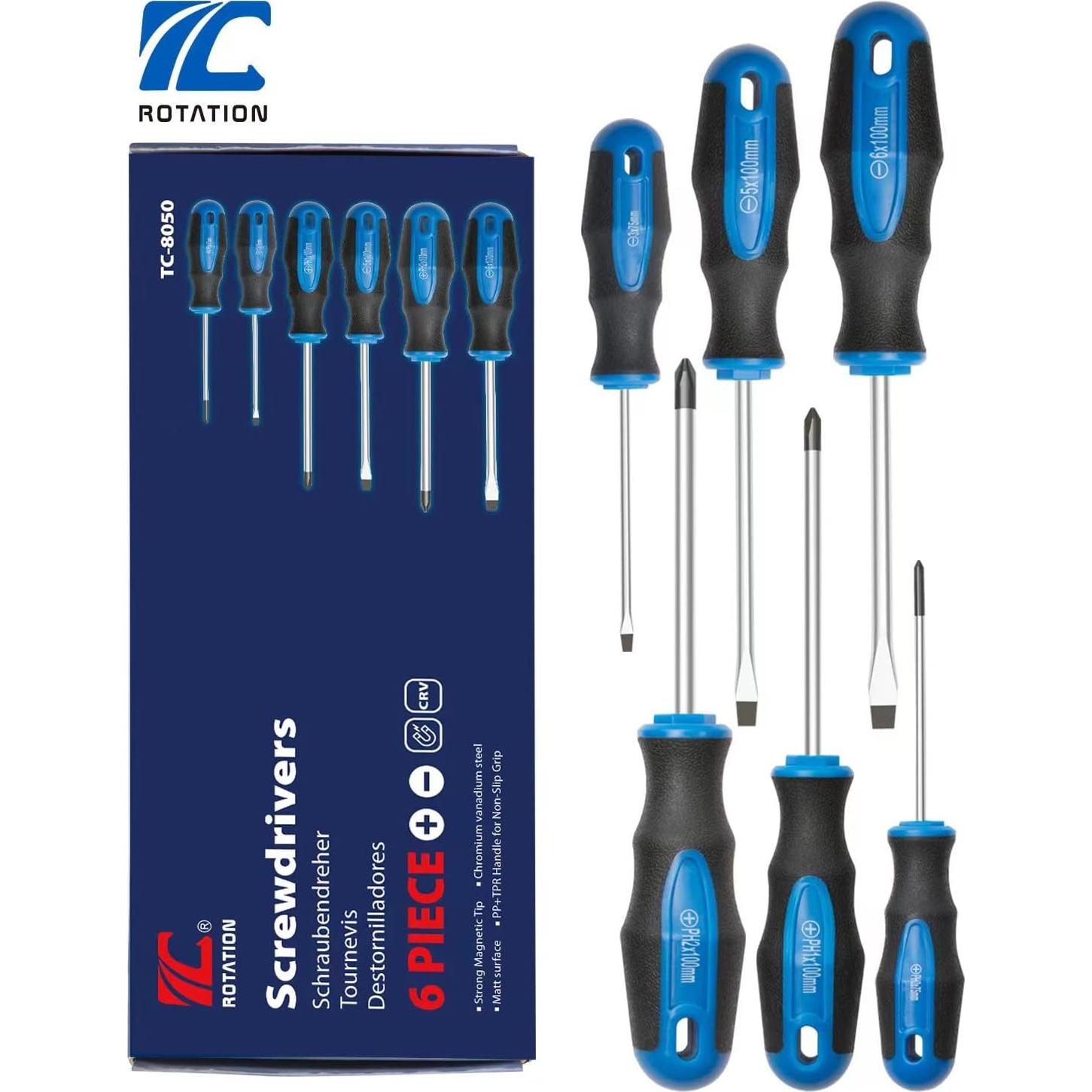 Juego de Destornilladores Magnéticos Rotation 6 Piezas