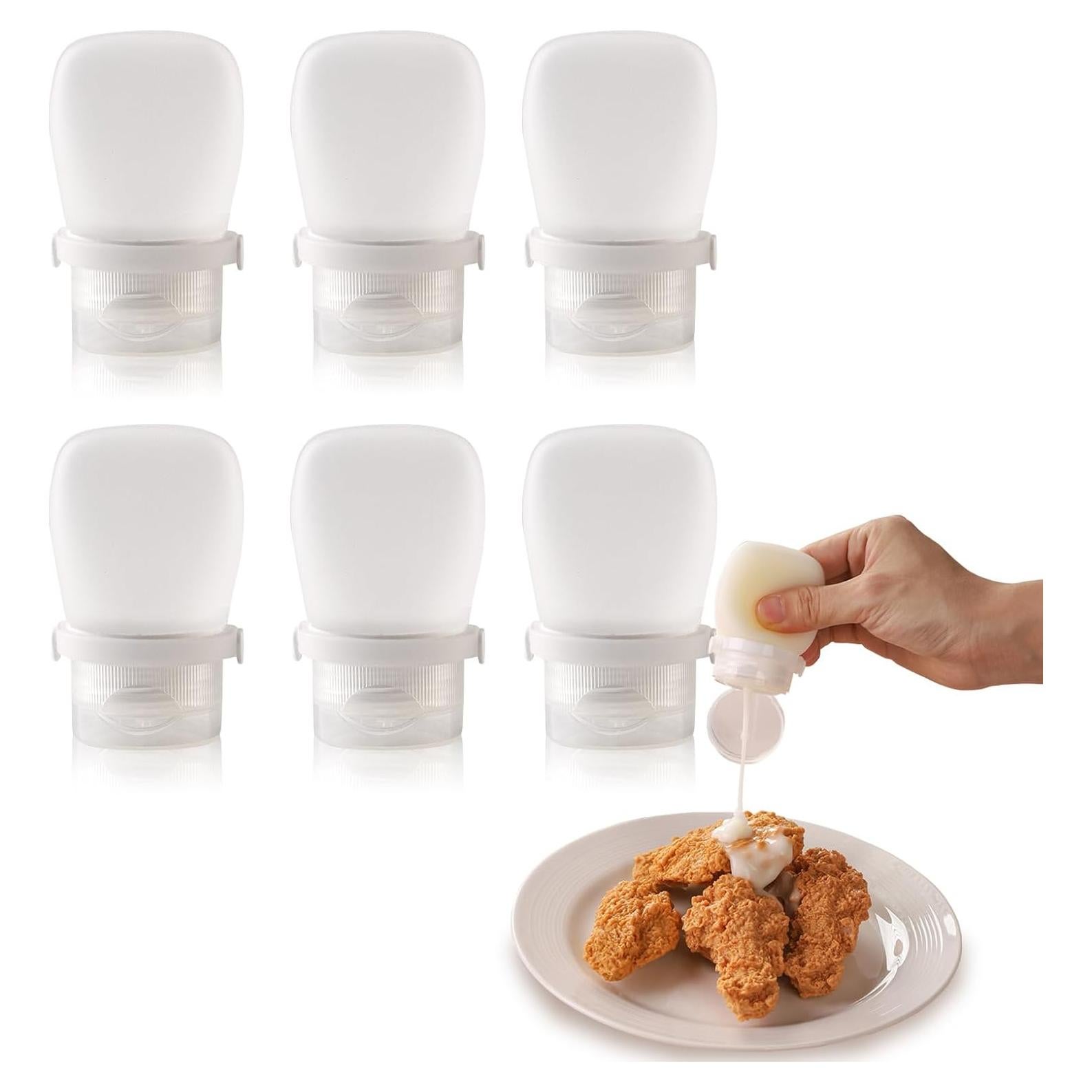 Paquete de 6 Botellas Exprimibles de Silicona RAMFIYN 30ml