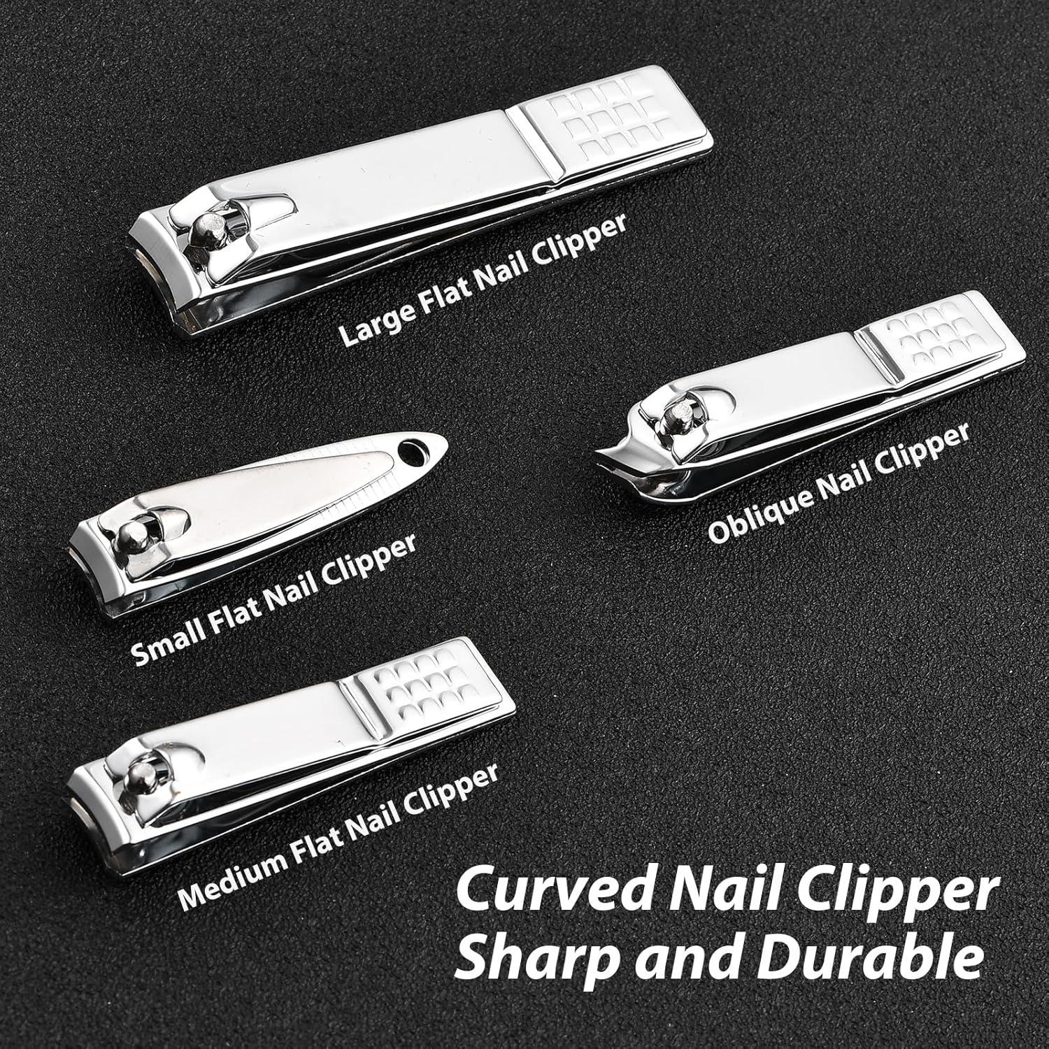 Kit de Manicura y Pedicura BADGIRRL 19 Piezas Acero Inoxidable