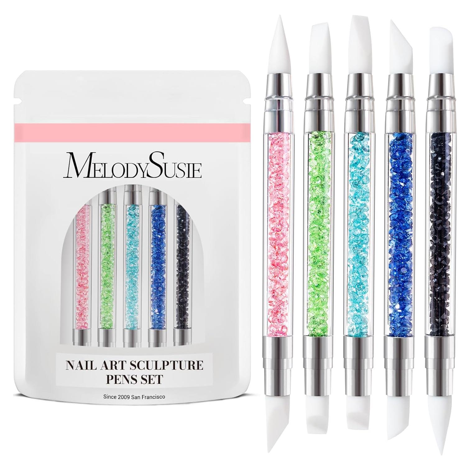 Juego de 5 Pinceles de Escultura de Uñas MelodySusie