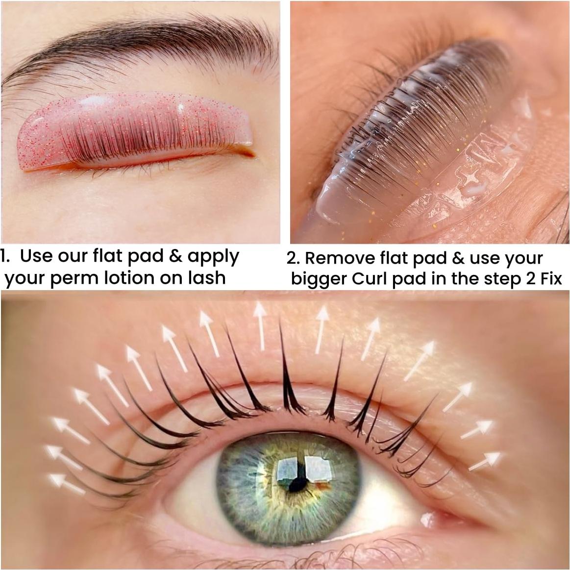 Protectores Planos de Elevación de Pestañas Iconsiam 1mm Rosa