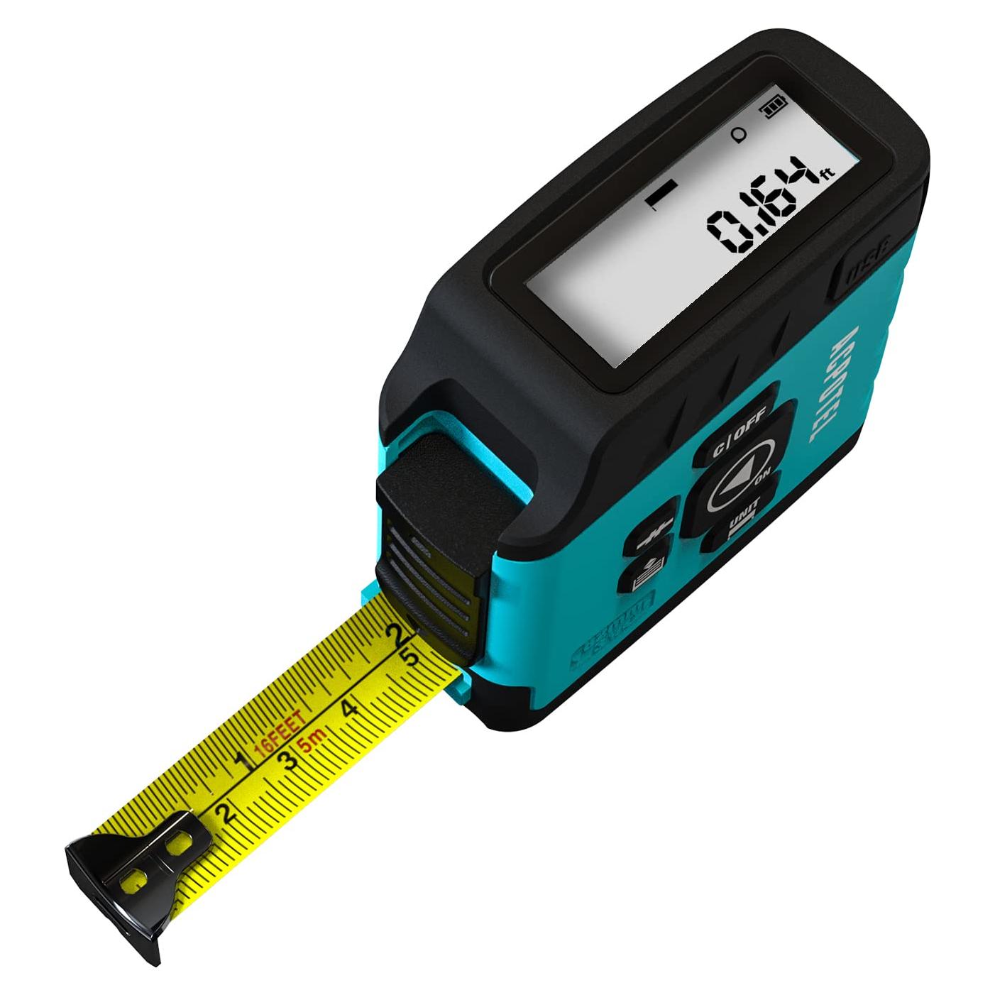 Cinta Métrica Digital ACPOTEL 5m Pantalla LCD Azul