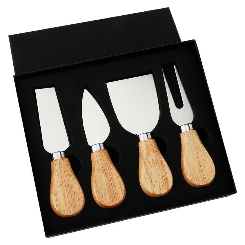 Juego de cuchillos para queso DBZQSCW 4 piezas acero inoxidable