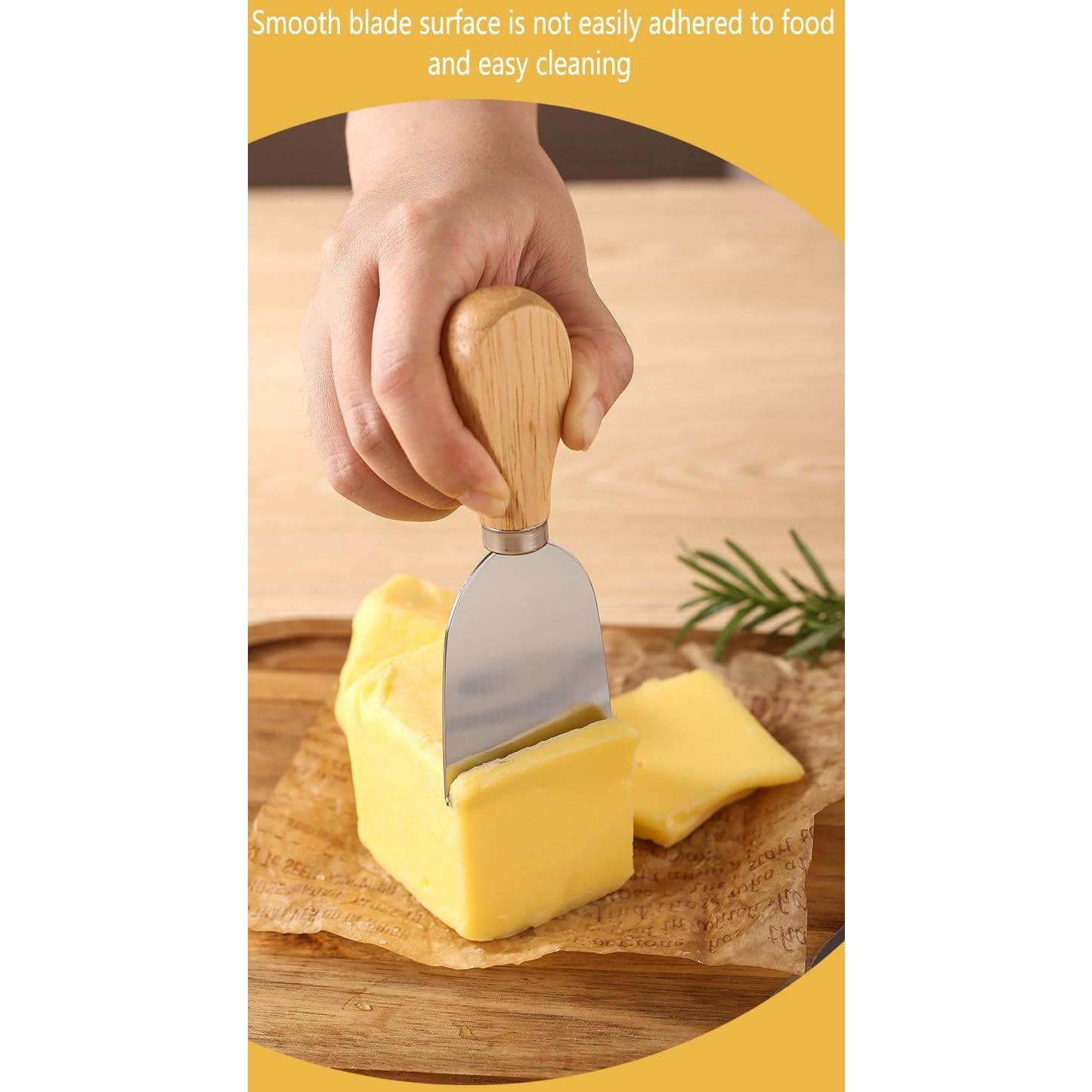 Juego de cuchillos para queso DBZQSCW 4 piezas acero inoxidable