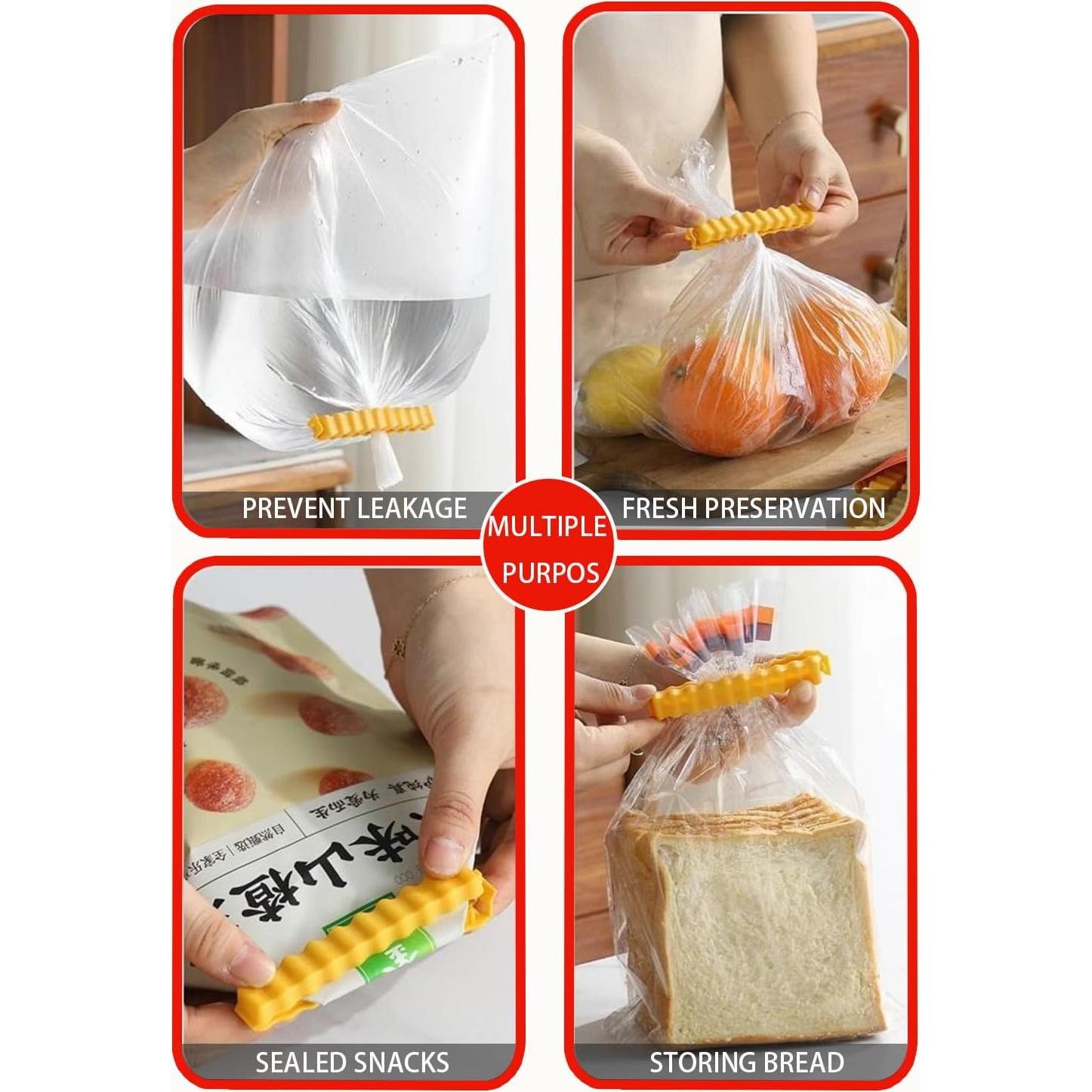 Pinzas para Papas Fritas Yhfaifbu 12 Pack Plástico Amarillo 9.7cm