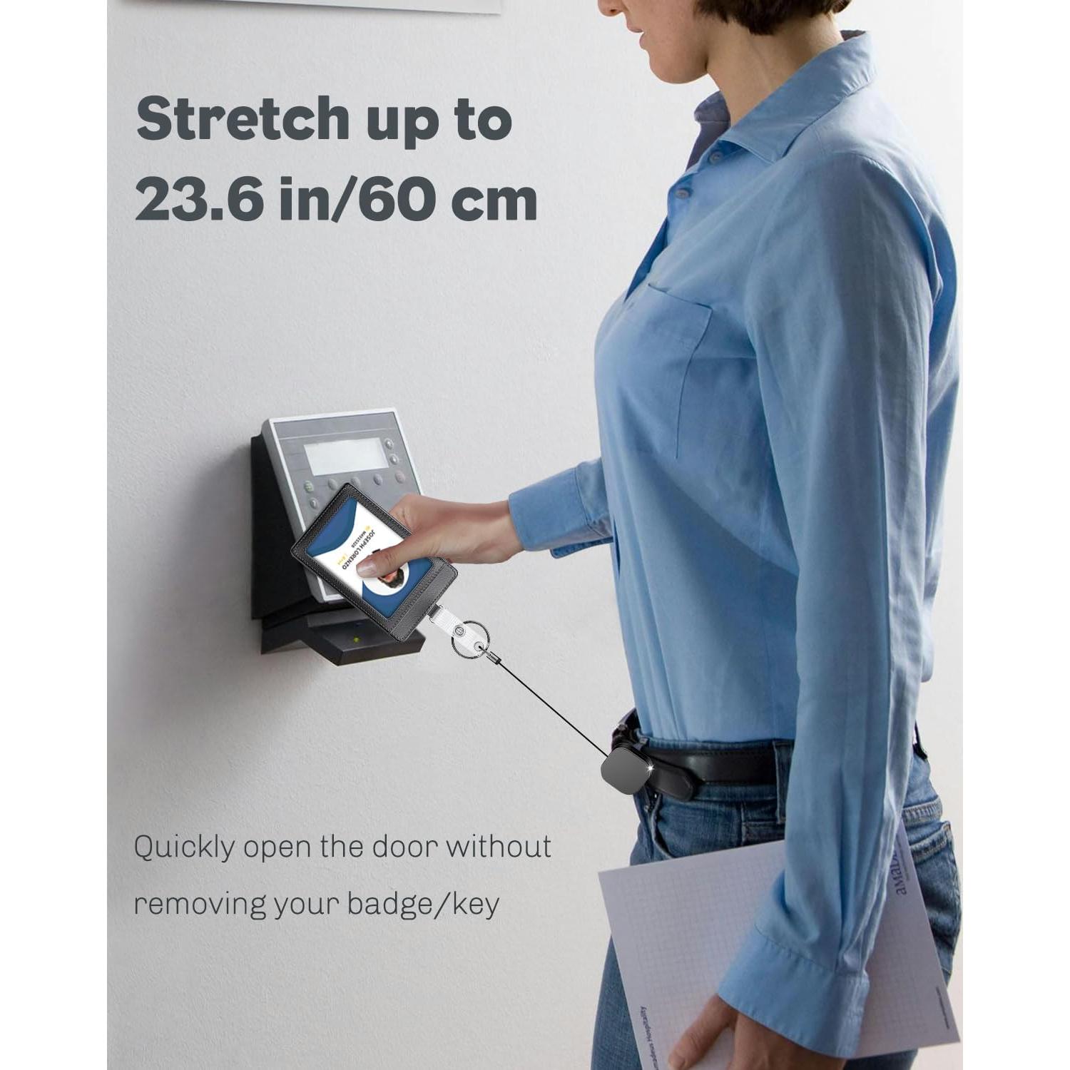 Llavero Retráctil Uniclife 2 Paquete Metal 85g 40.89cm