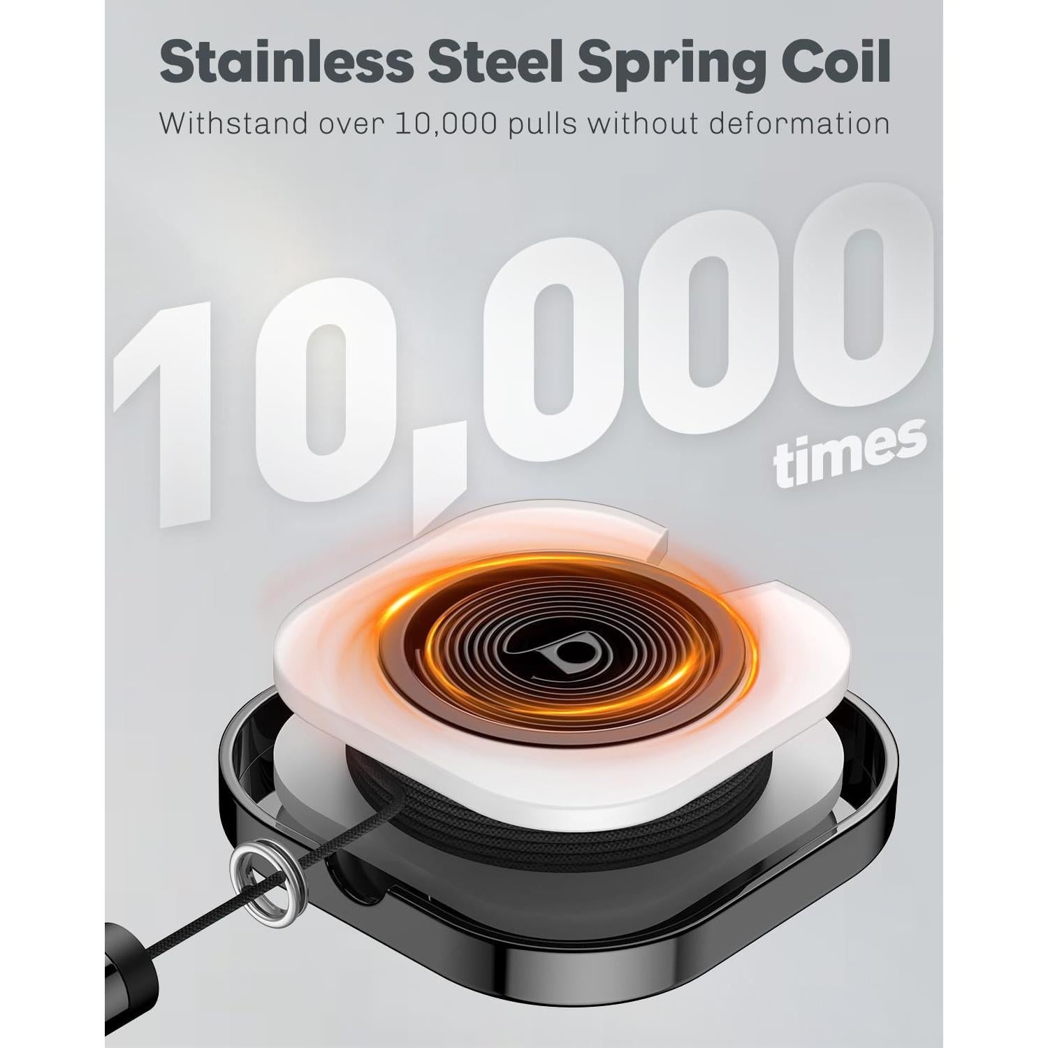 Llavero Retráctil Uniclife 2 Paquete Metal 85g 40.89cm