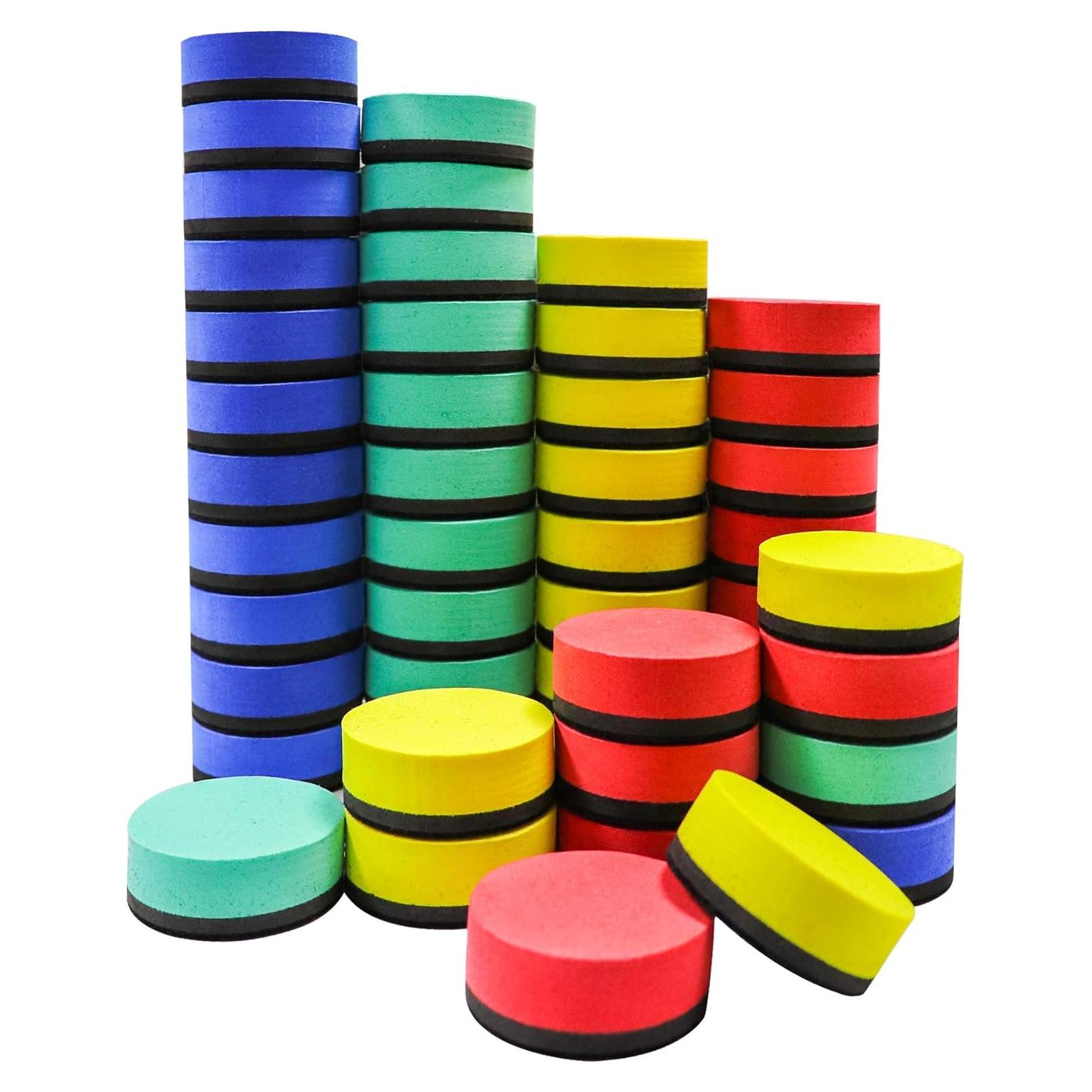 Borradores magnéticos de pizarra blanca IHPUKIDI 48 paquetes