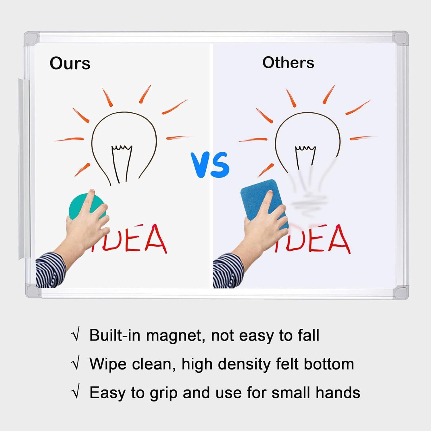 Borradores magnéticos de pizarra blanca IHPUKIDI 48 paquetes