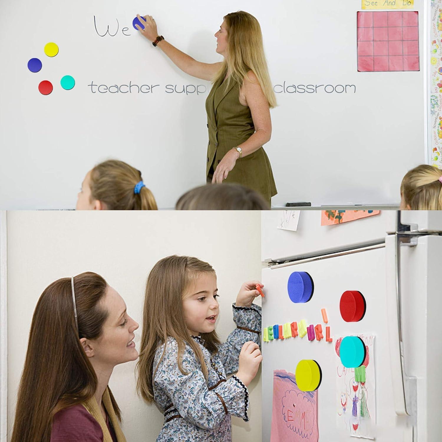 Borradores magnéticos de pizarra blanca IHPUKIDI 48 paquetes