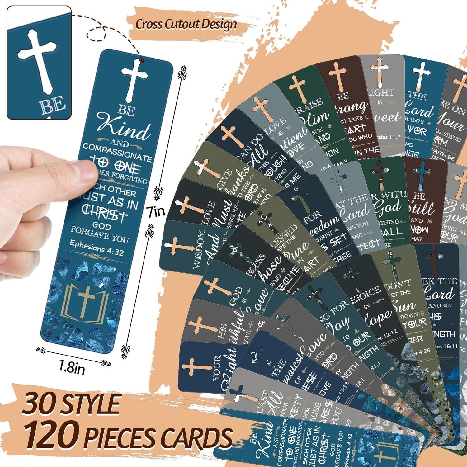 Marcadores de Versículos Bíblicos Epakh - 120 Piezas, 30 Estilos