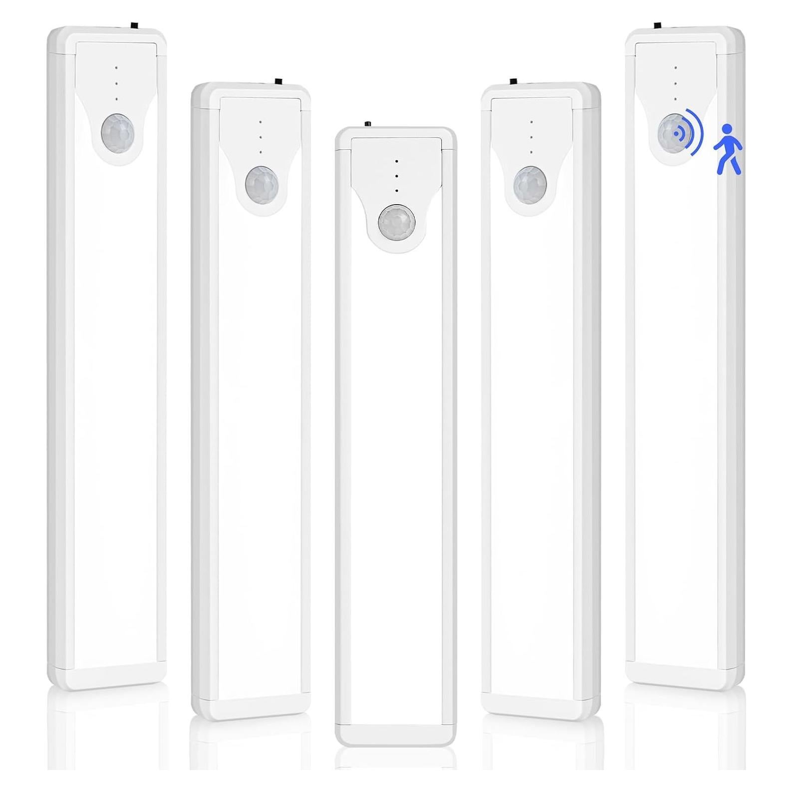 Luz de Gabinete LED SUNLINKCO 8" Sensor Movimiento 5 Pzs