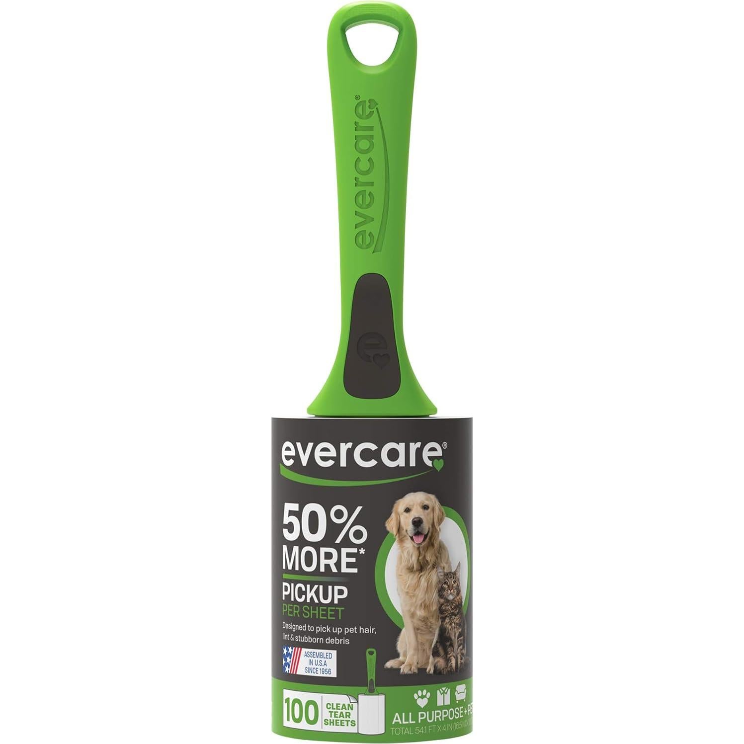 Paquete Doble Rodillos Adhesivos Evercare Pet 200 Hojas