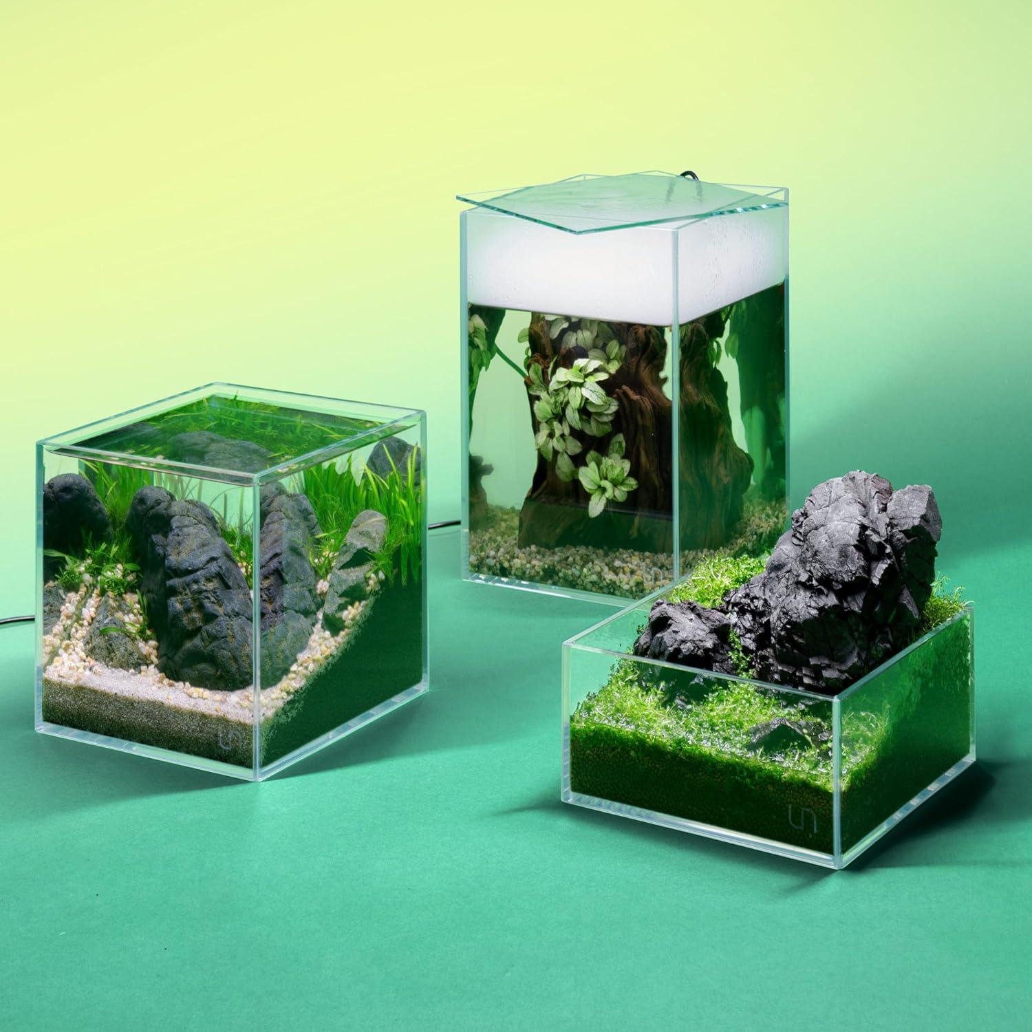 Acuario Sin Marco Ultum Nature 16S 2.65L Vidrio Claro