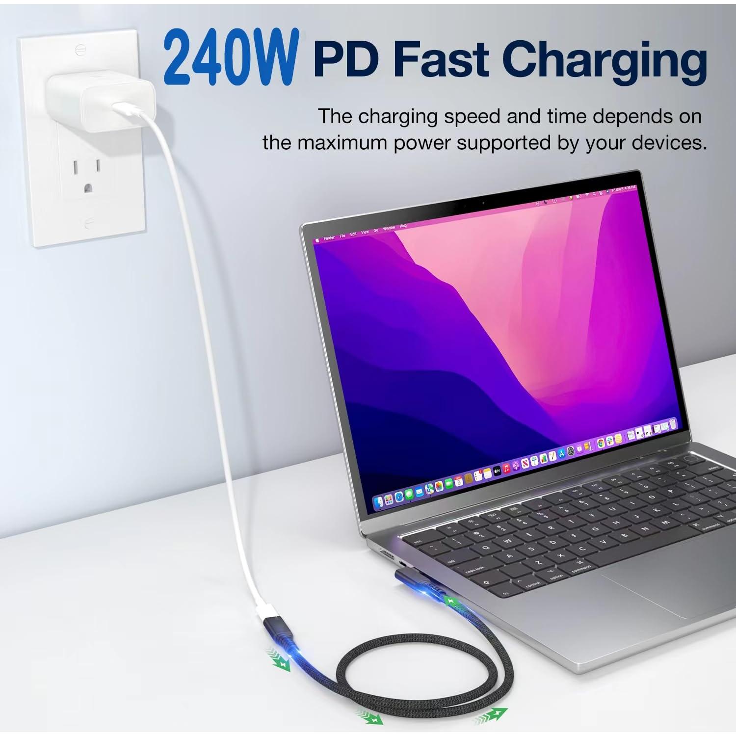 Cable de Extensión USB4 240W 1FT UseBean Carga Rápida 8K