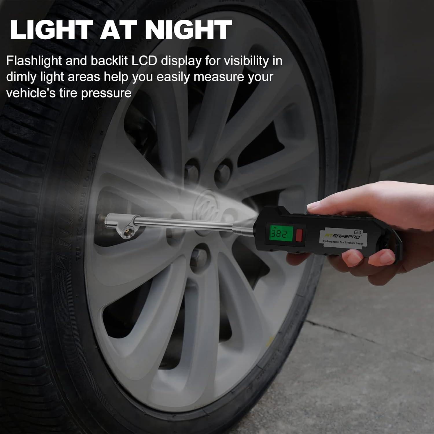 Inflador de Neumáticos Digital ATsafepro 150 PSI Recargable