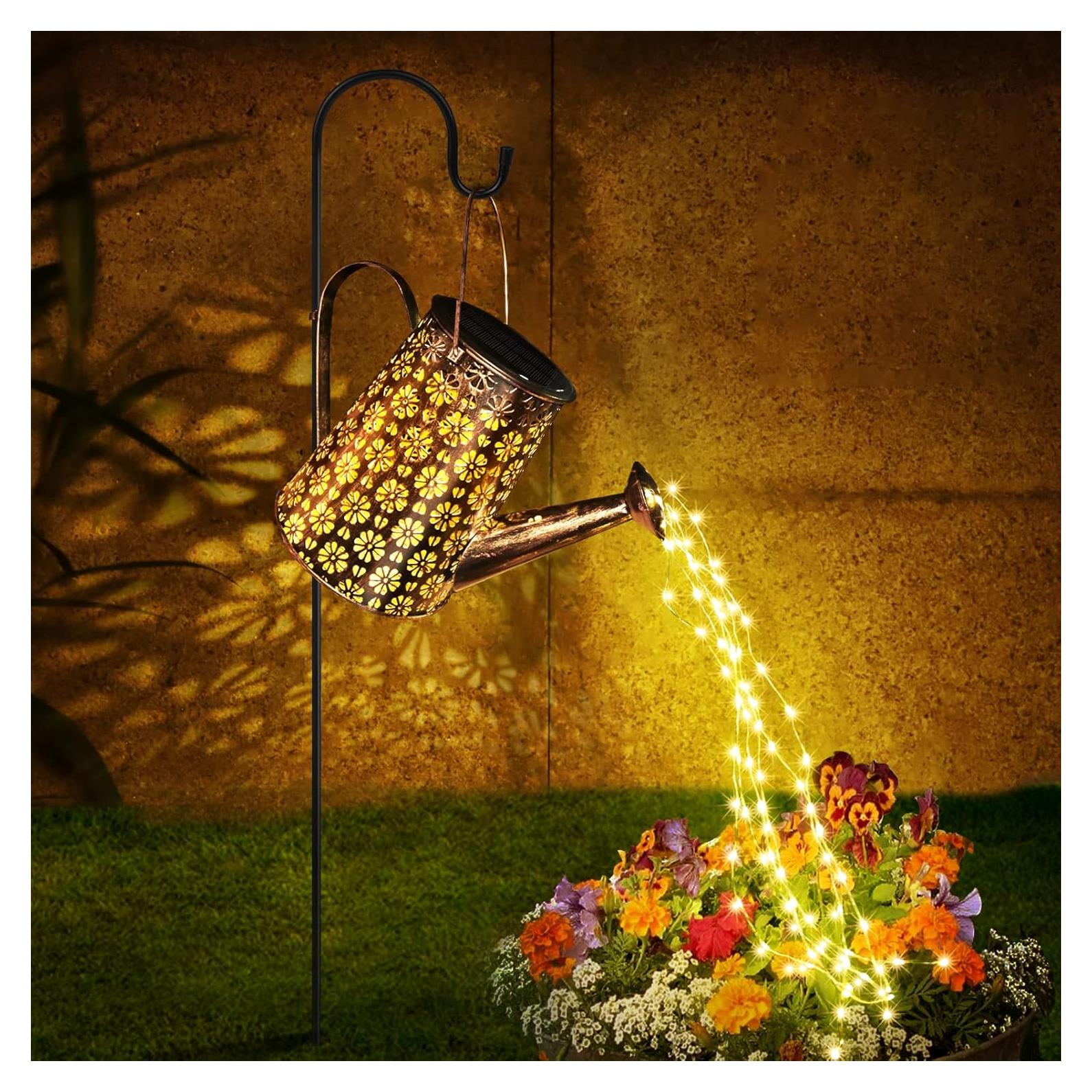 Regadera Solar Afootry con Luces LED para Jardín IP65