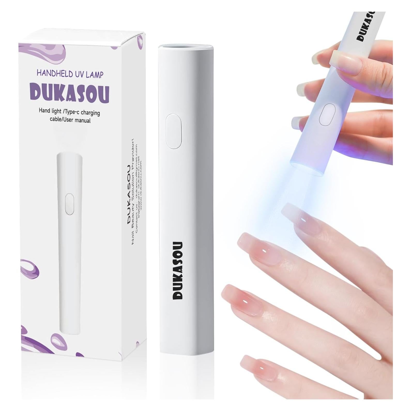 Luz UV de Mano Dukasou para Uñas de Gel, Secador Portátil