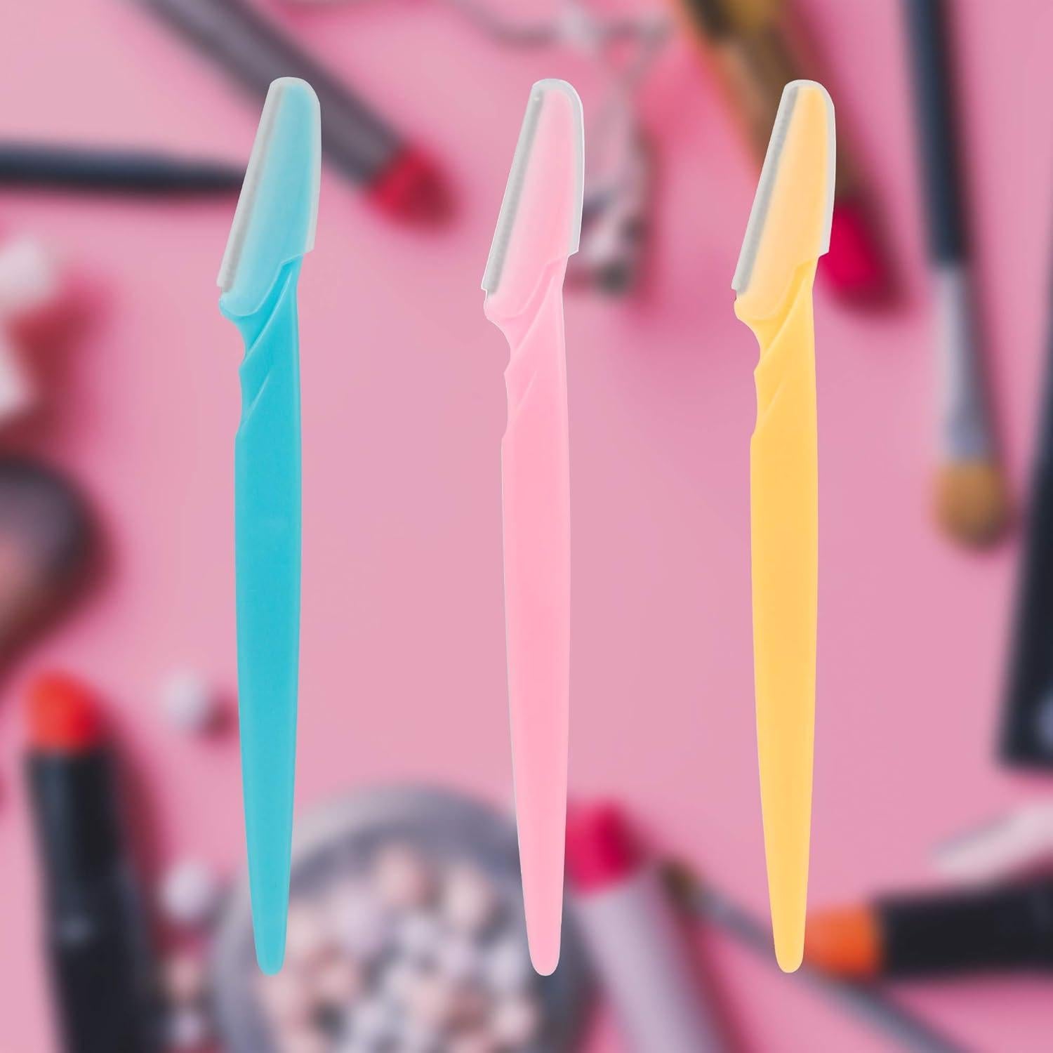 30 Afeitadoras de Cejas WBCBEC Rosa con Cubierta de Precisión