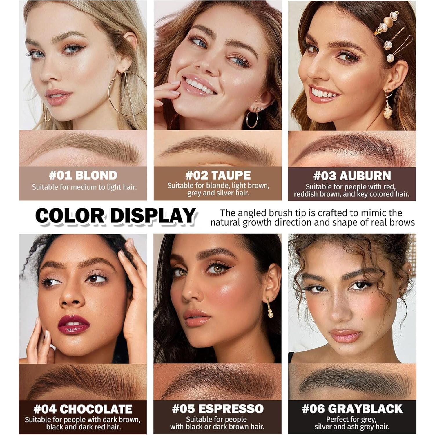 Set de Brocha Angulada y Gel para Cejas Peehss - 01 Rubio