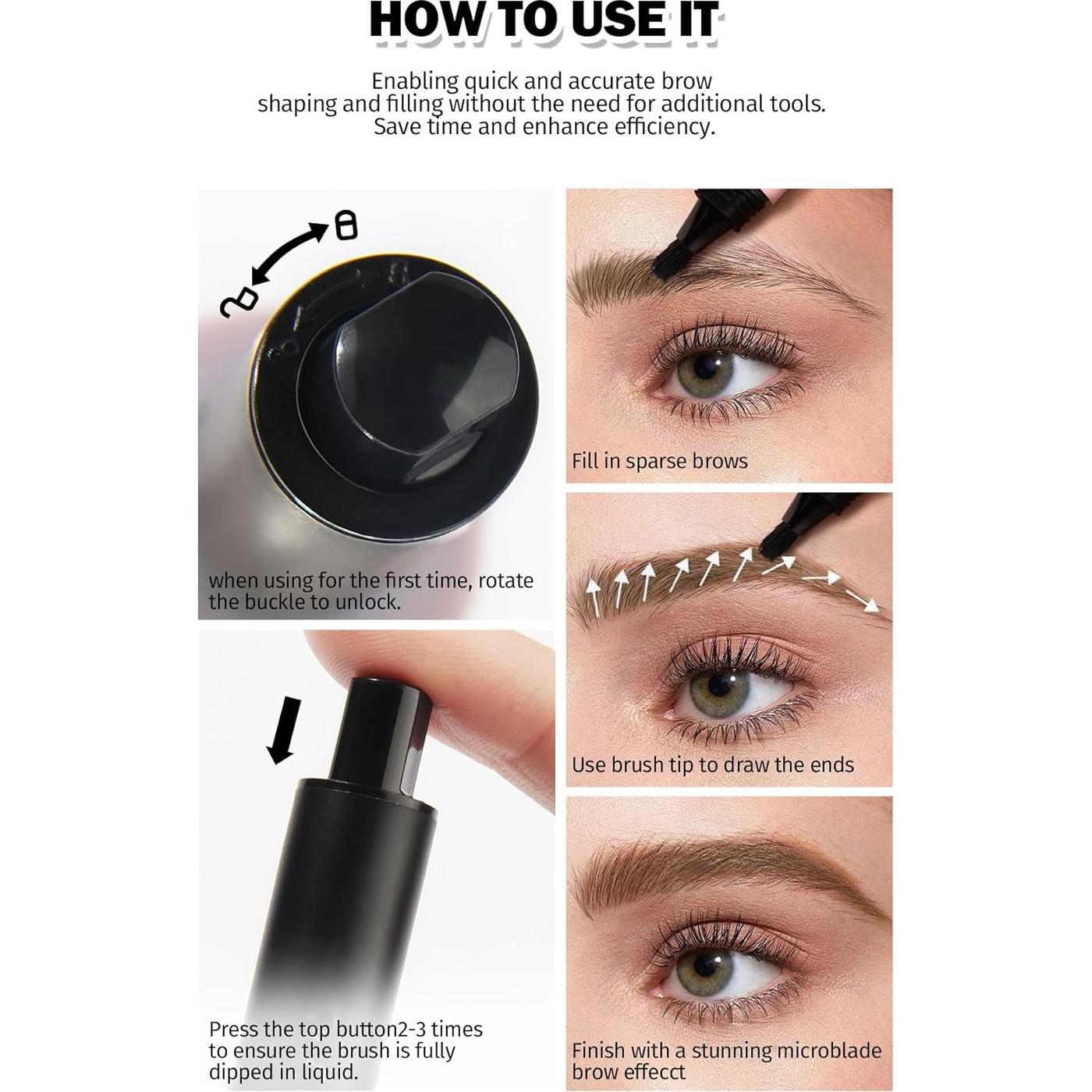 Set de Brocha Angulada y Gel para Cejas Peehss - 01 Rubio