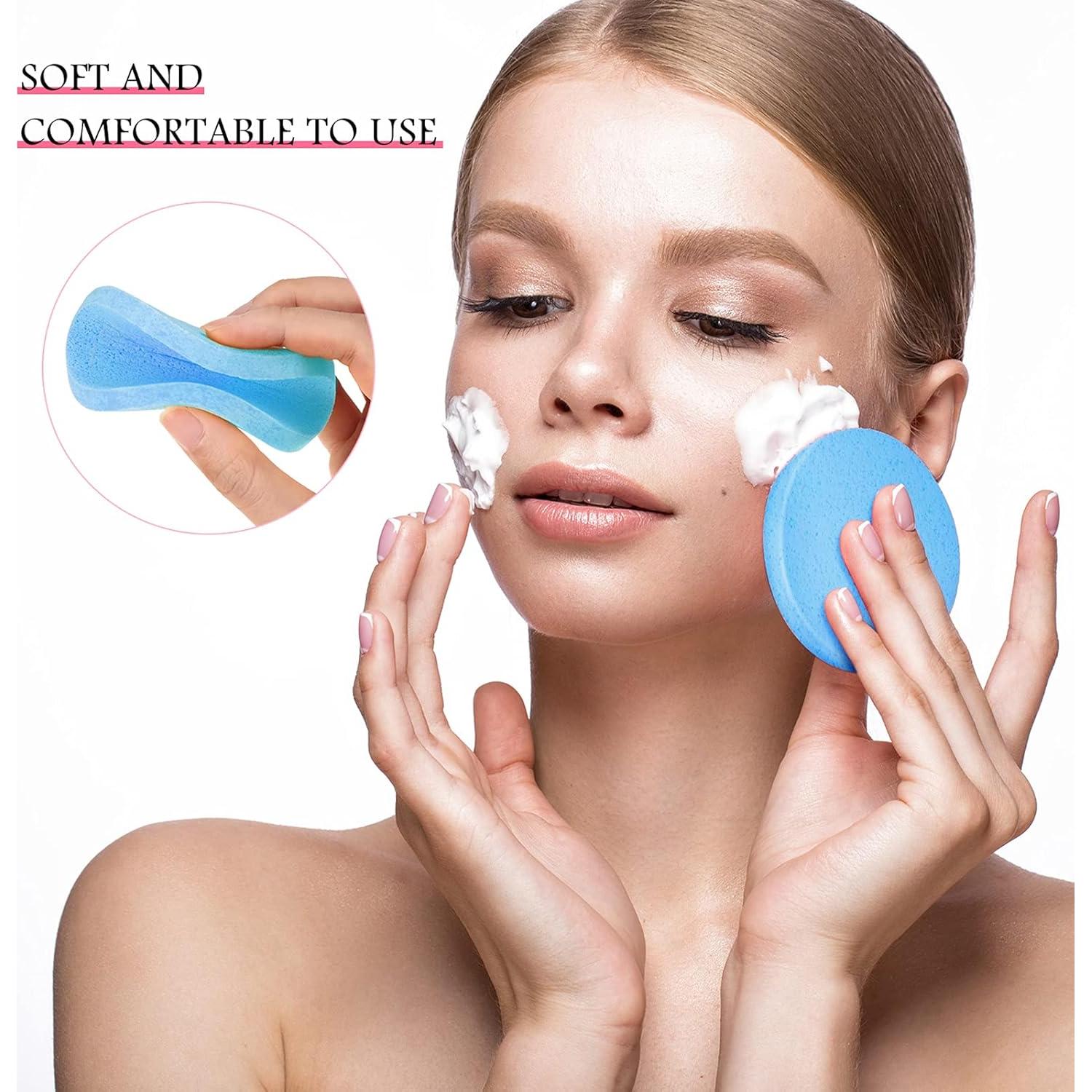 Esponjas Faciales Comprimidas Patelai 120 Piezas Azul