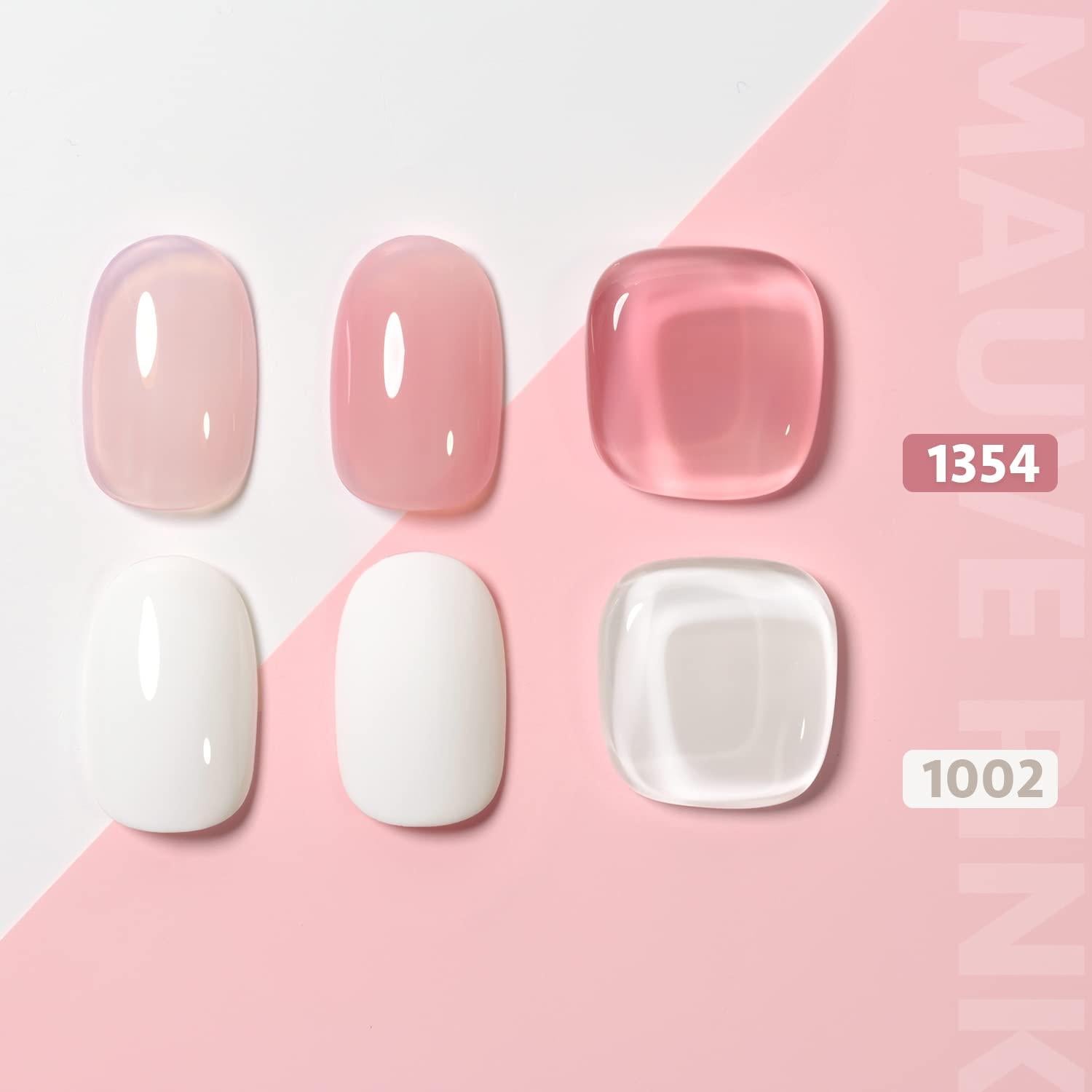 Kit de Manicura Francesa GAOY - Sellador y 2 Esmaltes Gel 16ml