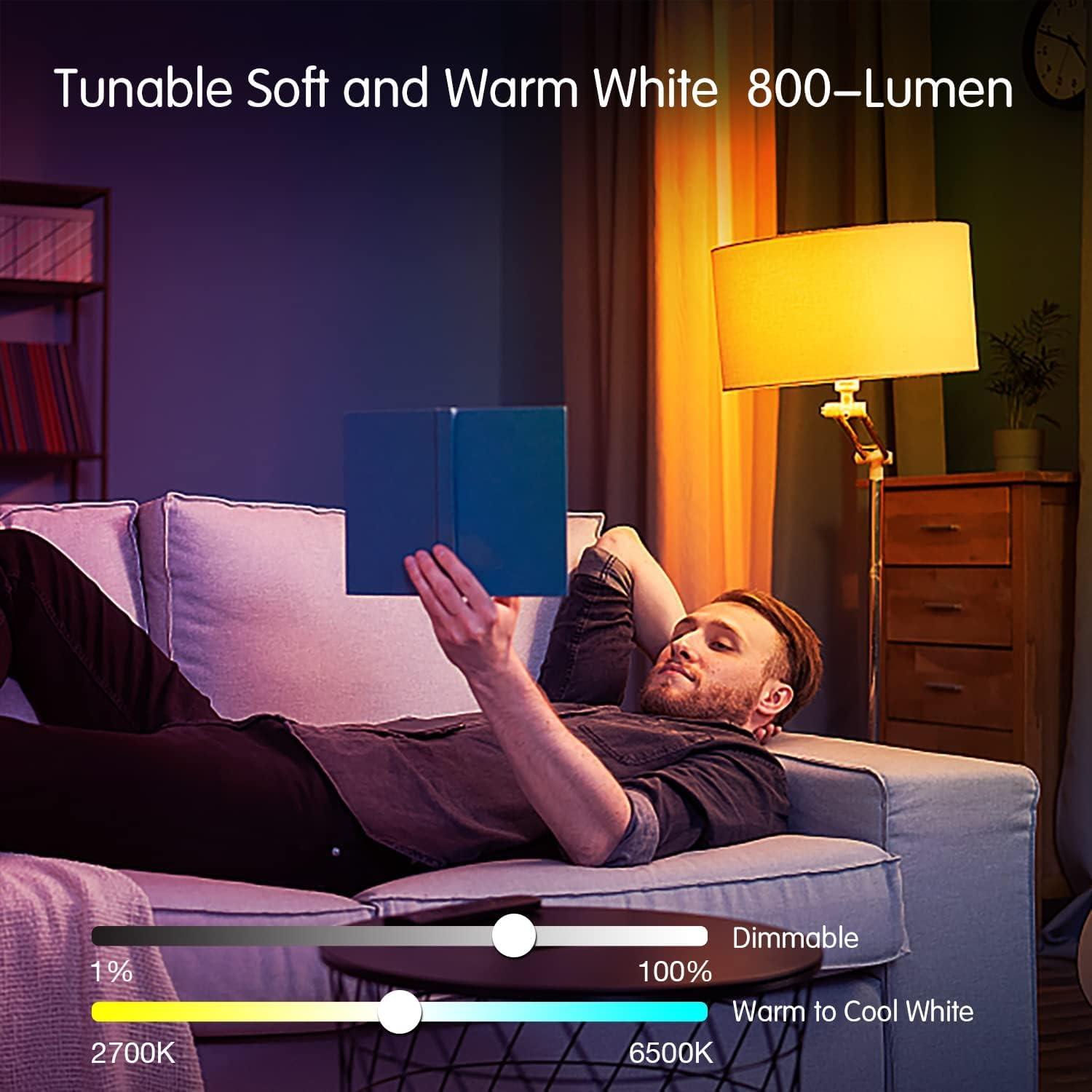 Bombillas Inteligentes DAYBETTER A19 9W RGBW Paquete 10