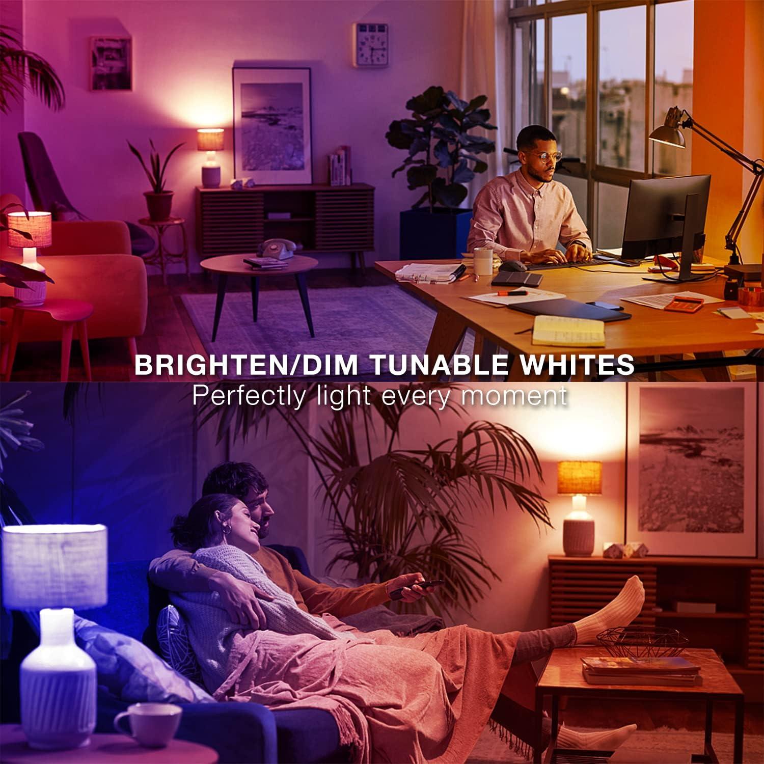 Bombillas Inteligentes DAYBETTER A19 9W RGBW Paquete 10