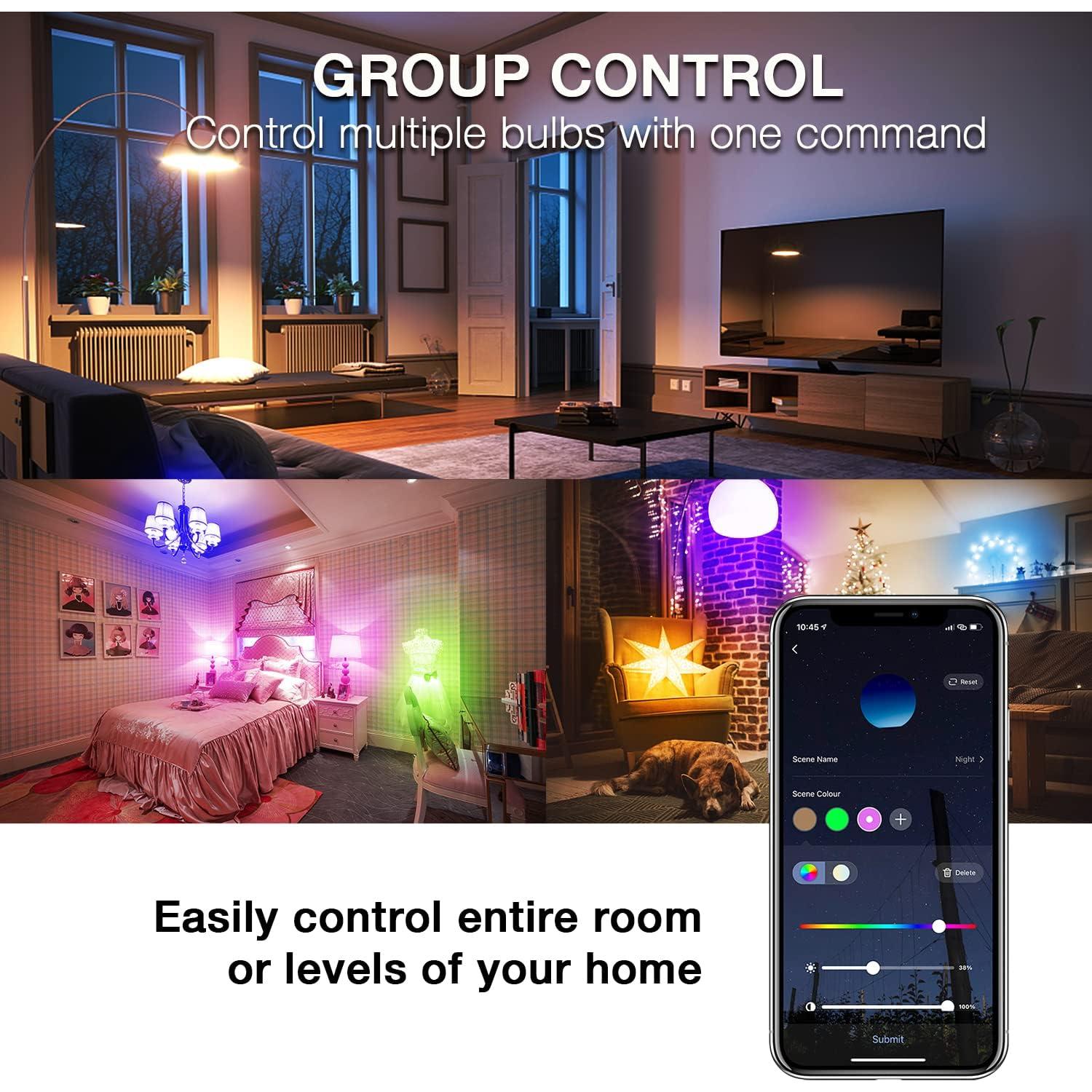 Bombillas Inteligentes DAYBETTER A19 9W RGBW Paquete 10