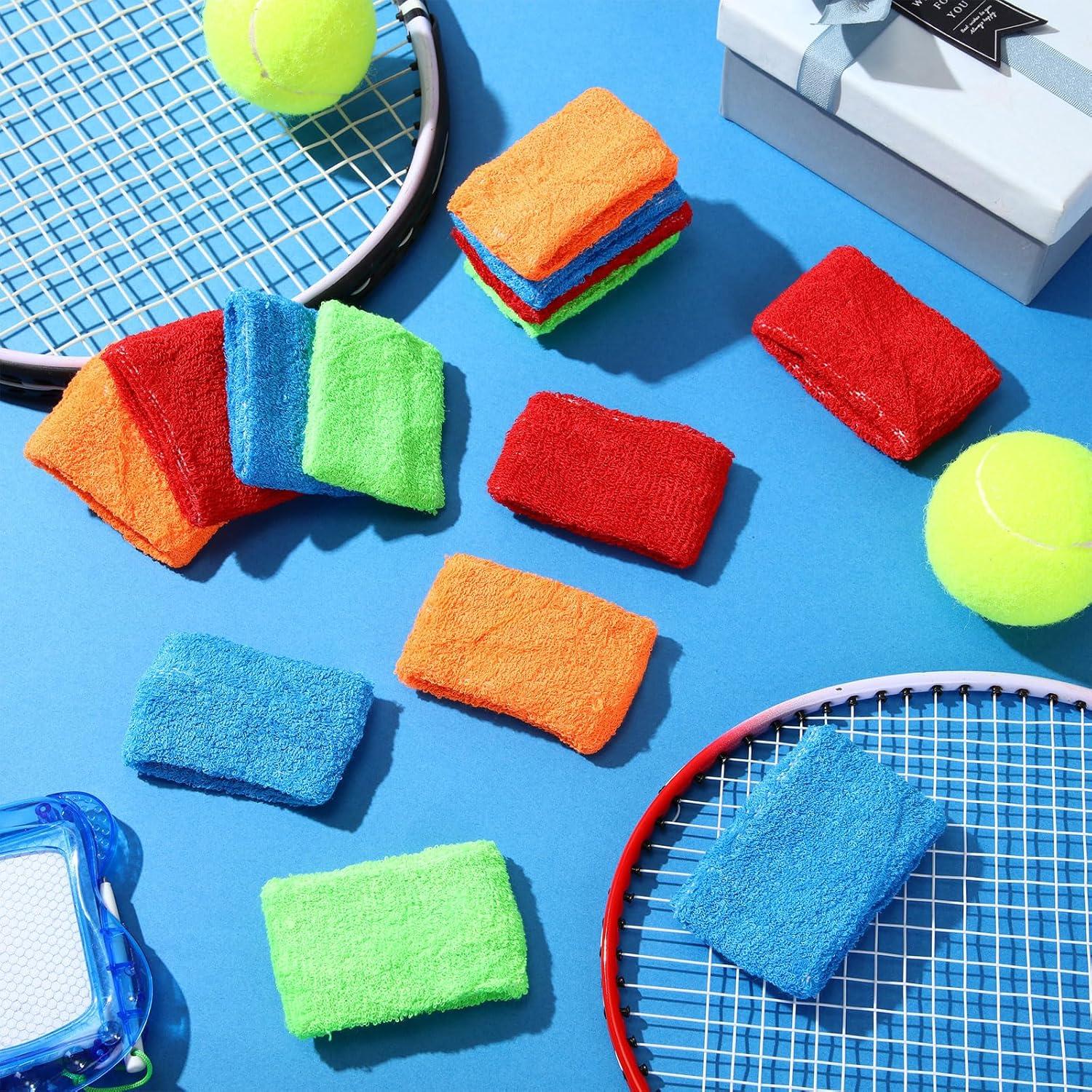 Bandas de Sudor para Niños Leyndo 72 Pcs Algodón Multicolor