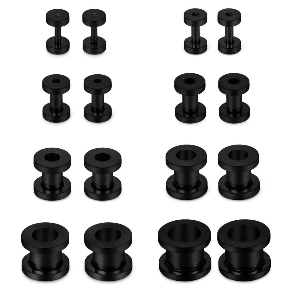 Kit de Estiramiento de Tapones para Oídos SCERRING 16PCS 14G-00G