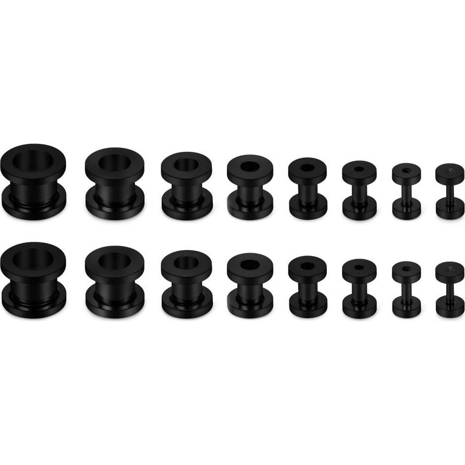 Kit de Estiramiento de Tapones para Oídos SCERRING 16PCS 14G-00G