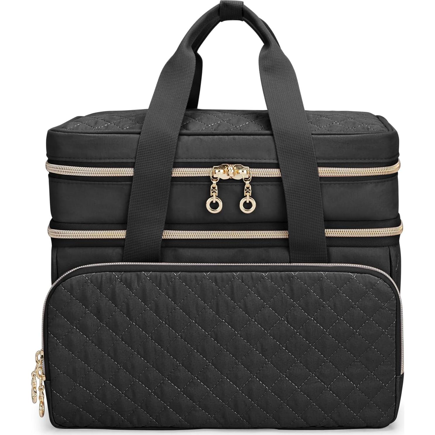 Organizador de Costura YARWO Doble Capa 30x20x25cm Negro