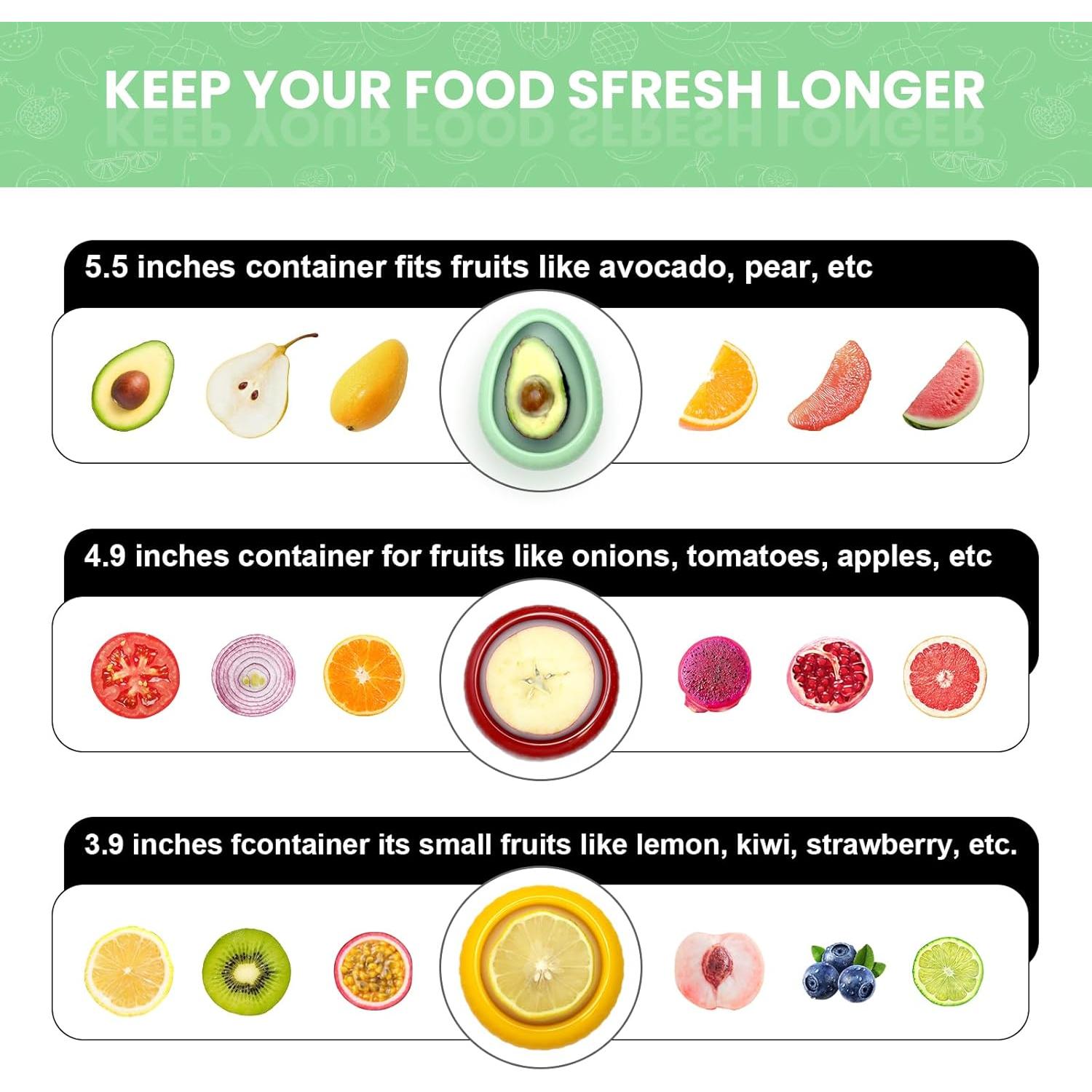 Contenedor de Almacenamiento de Frutas AWLGAK en Forma de Manzana