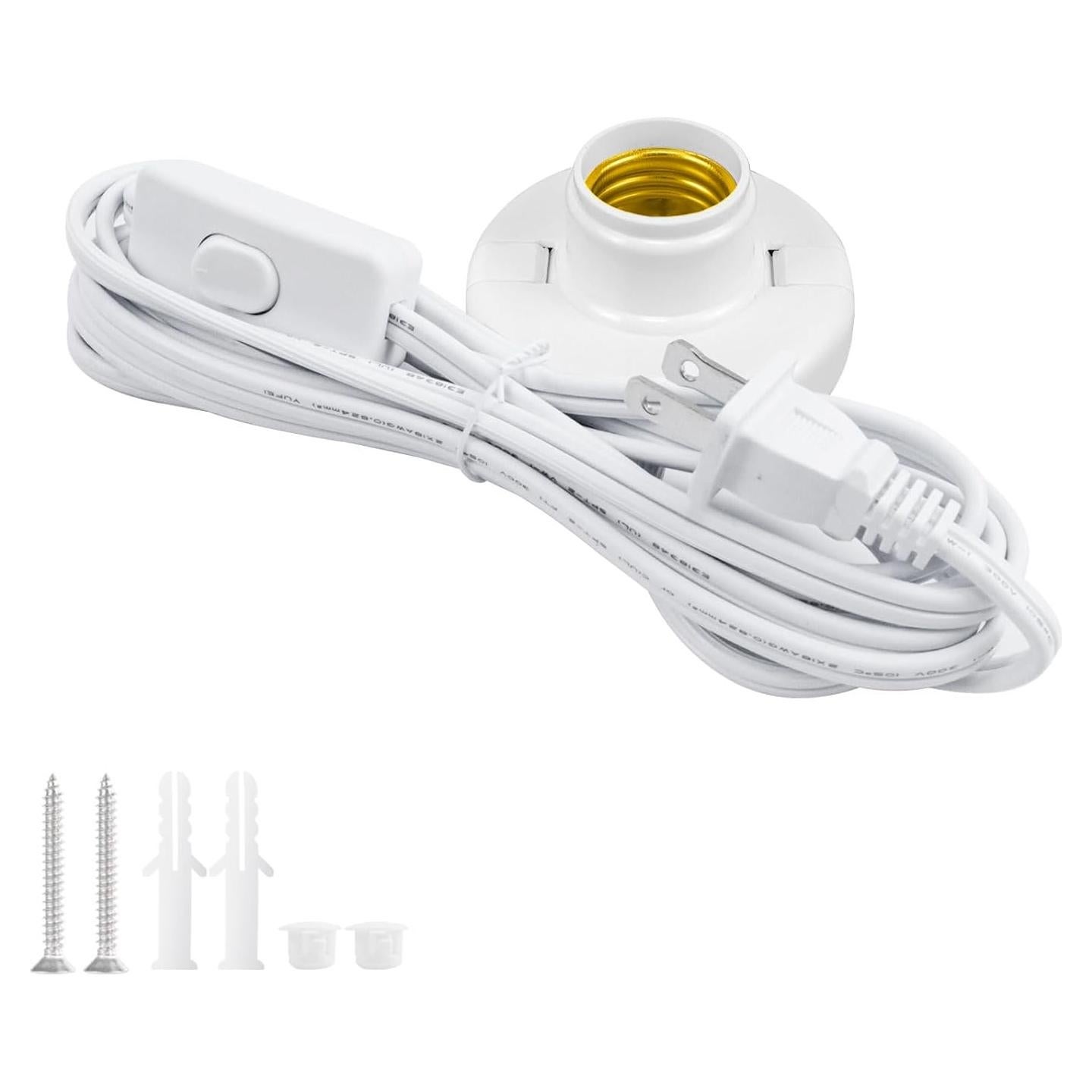 Portalámparas E26/E27 CXLHO con Cable de 2.99m y Interruptor