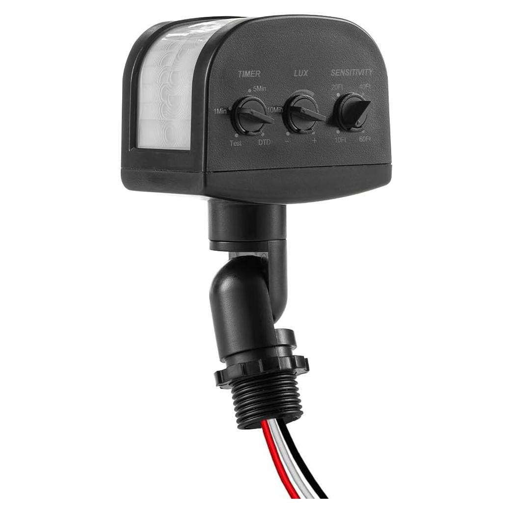 Sensor de Movimiento AizzKry 240° Ajustable IP65 18m