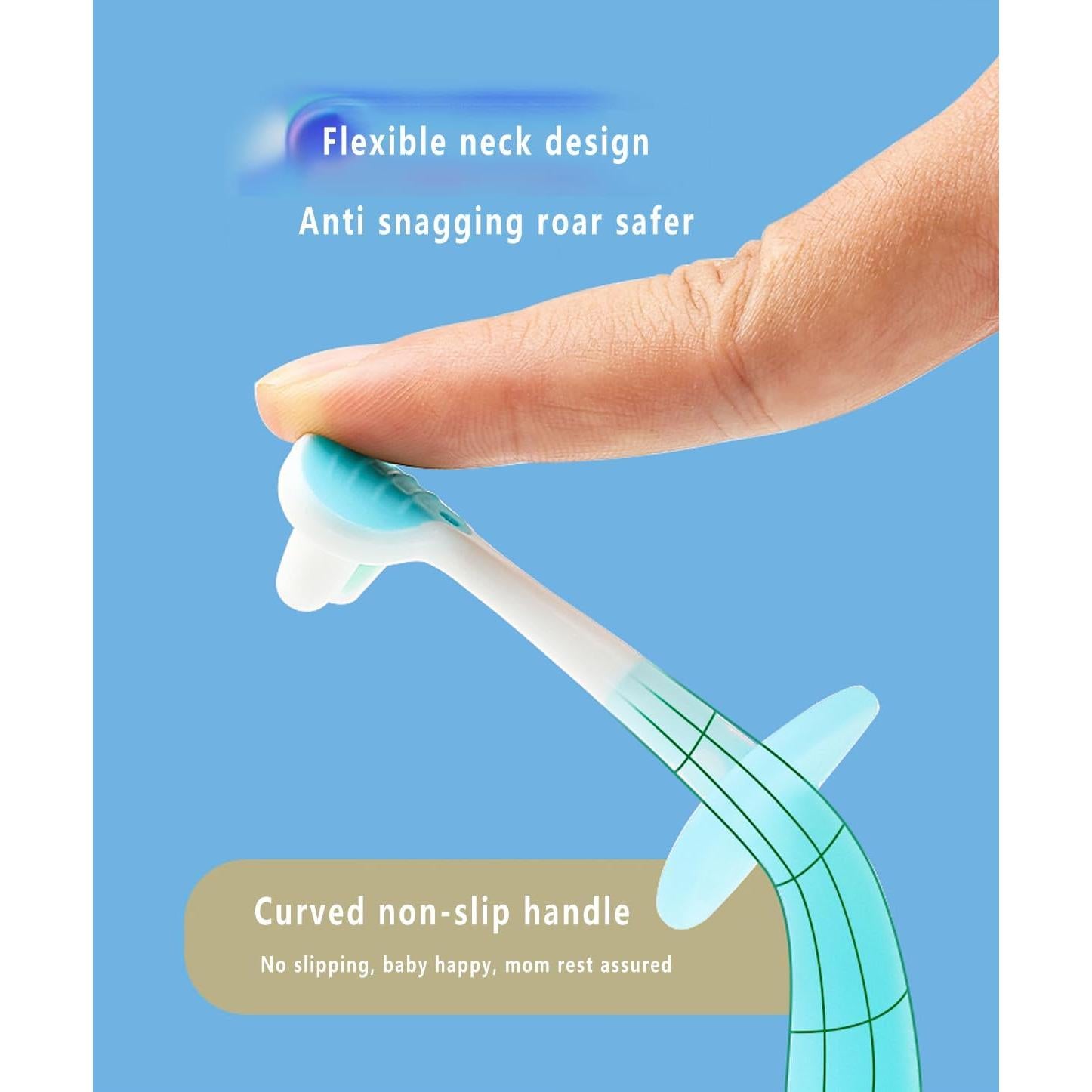 Cepillo de dientes para bebés FOREVIVE Y002 suave con base de succión