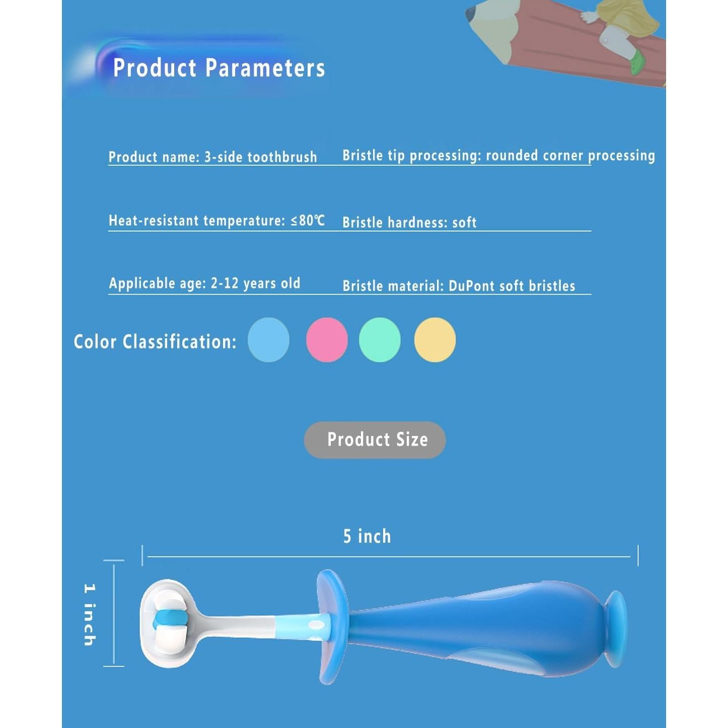 Cepillo de dientes para bebés FOREVIVE Y002 suave con base de succión