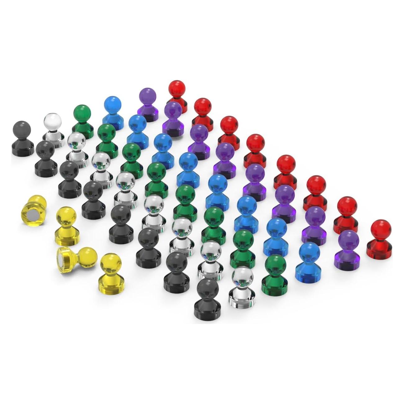 Imanes de Empuje Ant Mag 52 Piezas 11mm x 17mm Variados