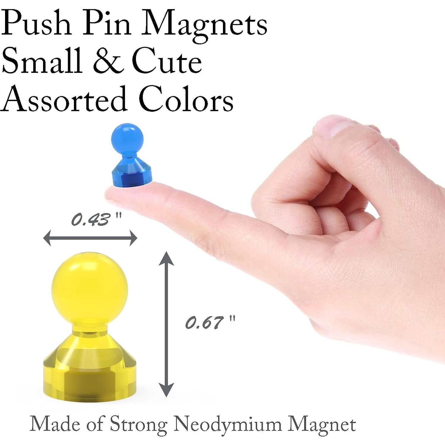 Imanes de Empuje Ant Mag 52 Piezas 11mm x 17mm Variados