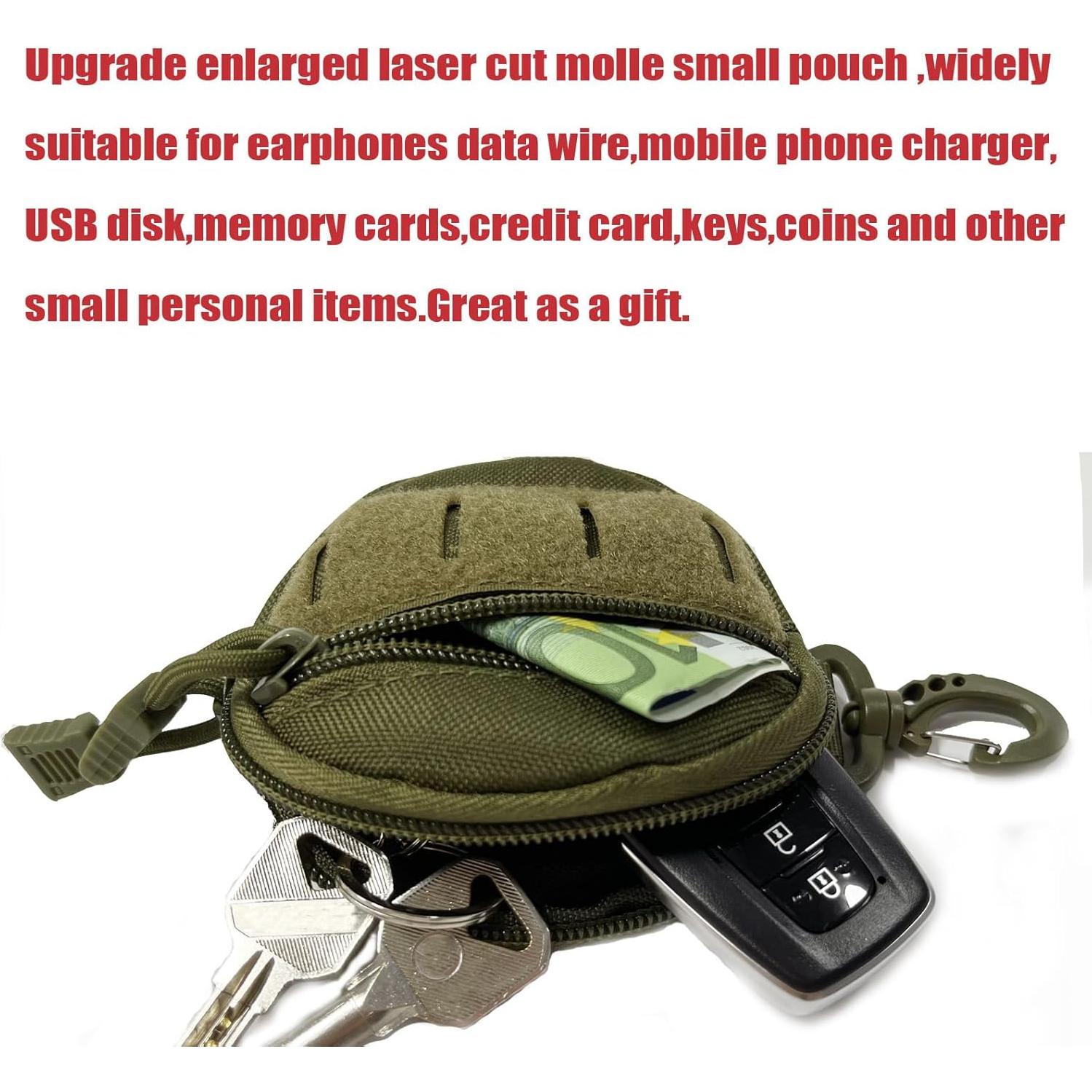 Bolsa Molle Táctica GZWER WR-TP094 Verde Militar 12cm