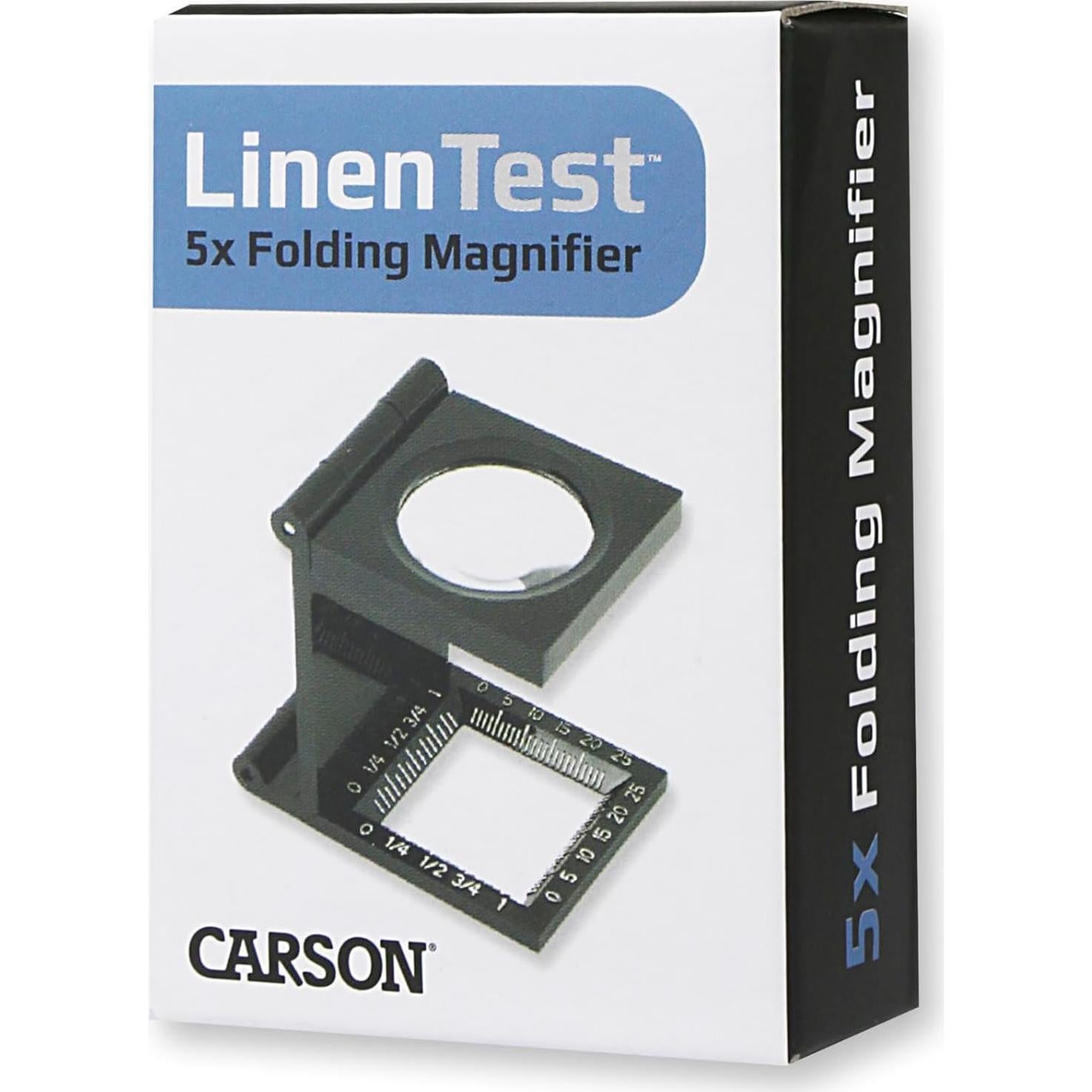 Lupa Plegable Carson LT-30 5x 30mm Negra para Hilos