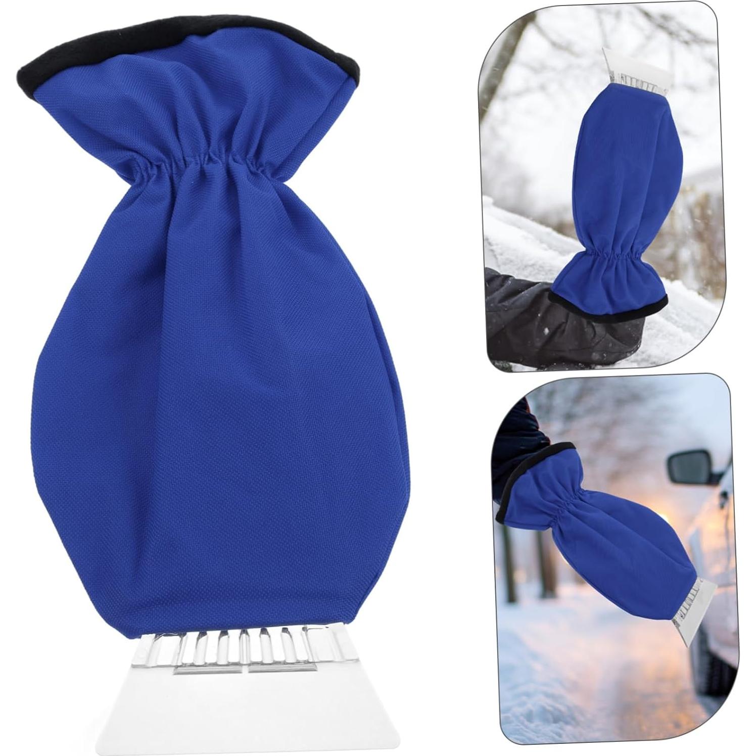 Raspador de Hielo y Cepillo de Nieve Ciieeo con Guante Azul