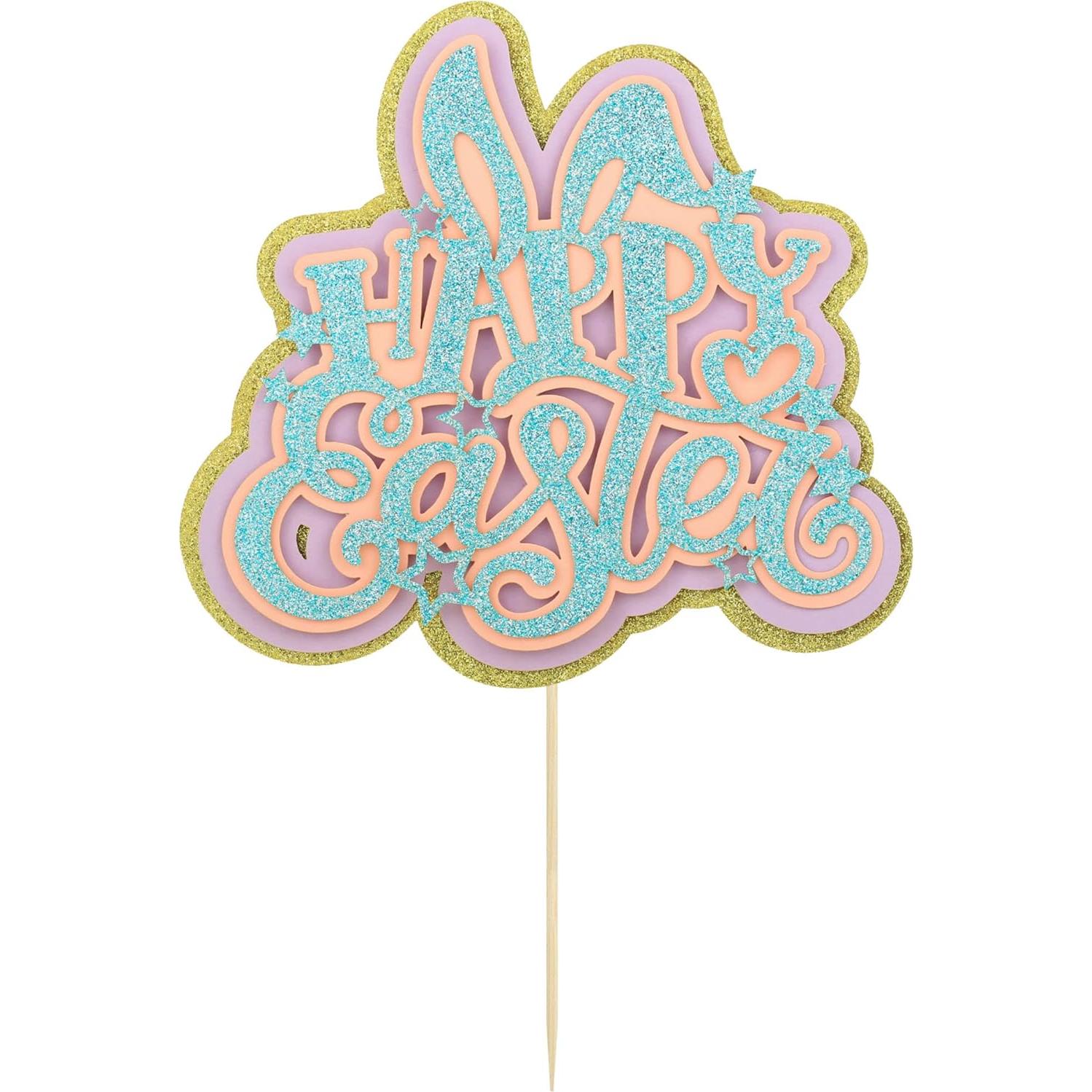 Cake Topper Pascua Gyufise 14x21cm Decoración Pastel