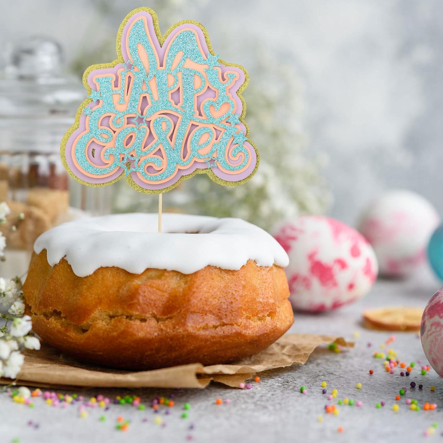 Cake Topper Pascua Gyufise 14x21cm Decoración Pastel