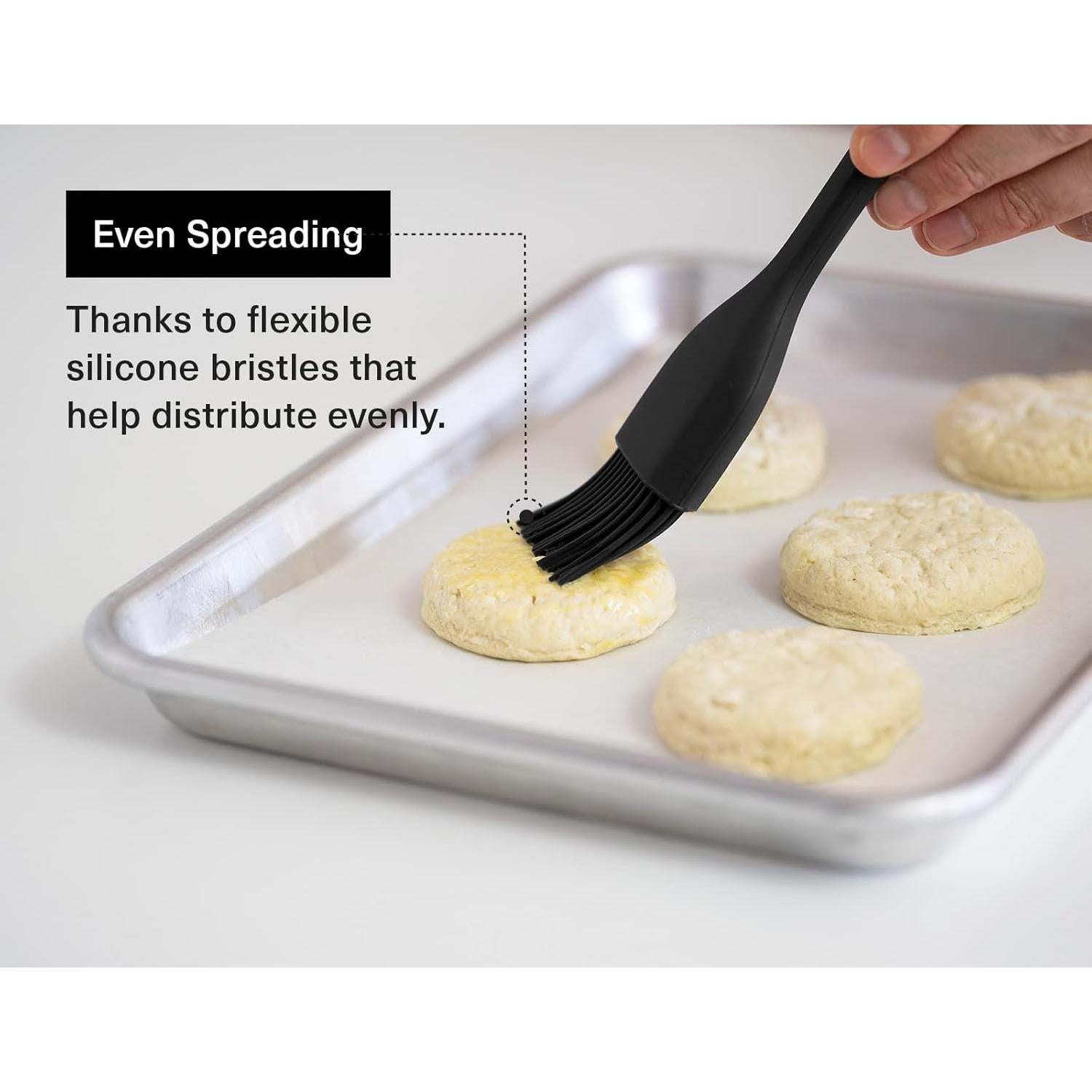 Brocha de Silicona Misen 31.5 cm - Resistente al Calor, Apta para Lavavajillas